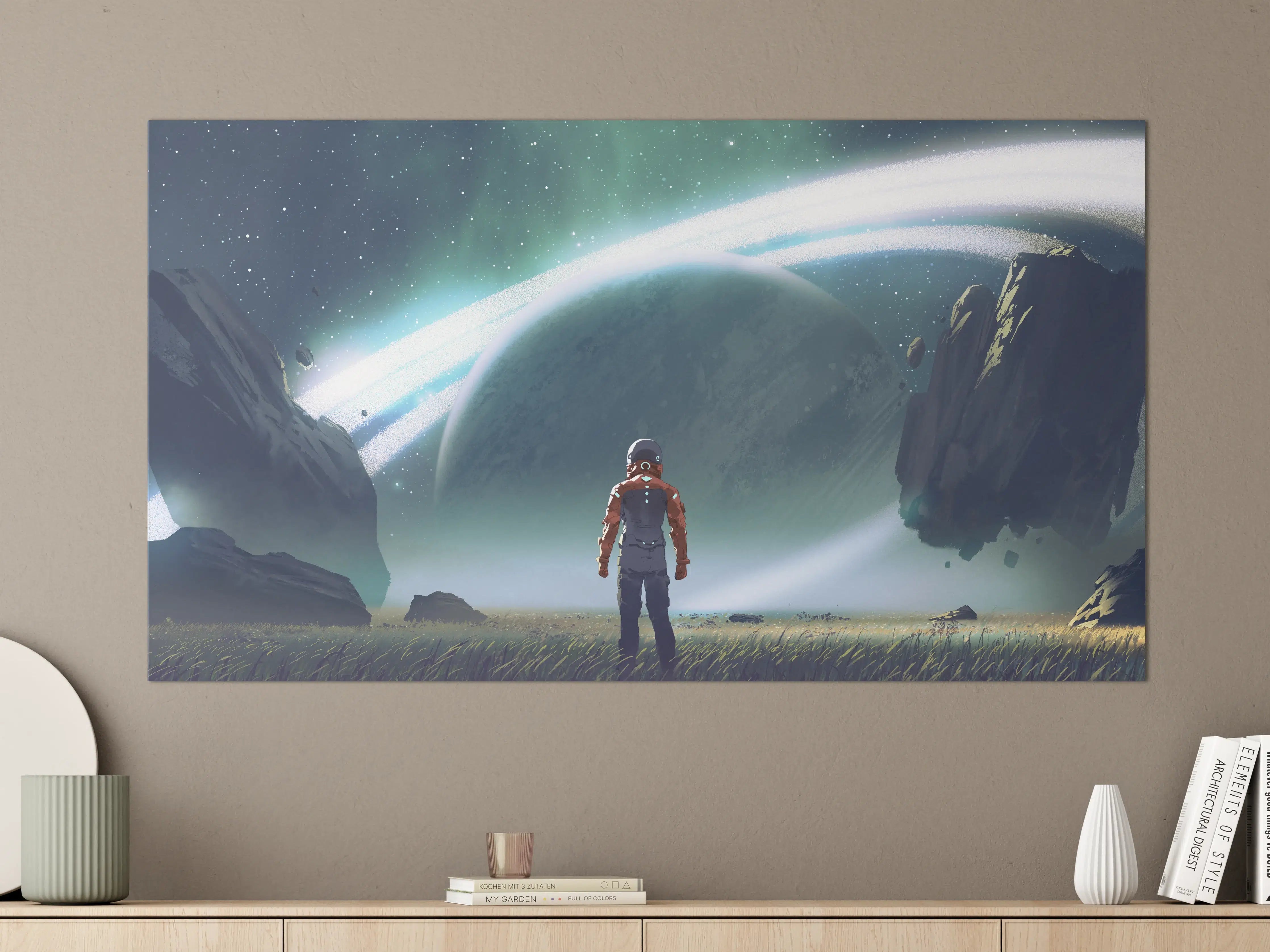 Große Wandbilder - Astronaut Planeten-Erkundung