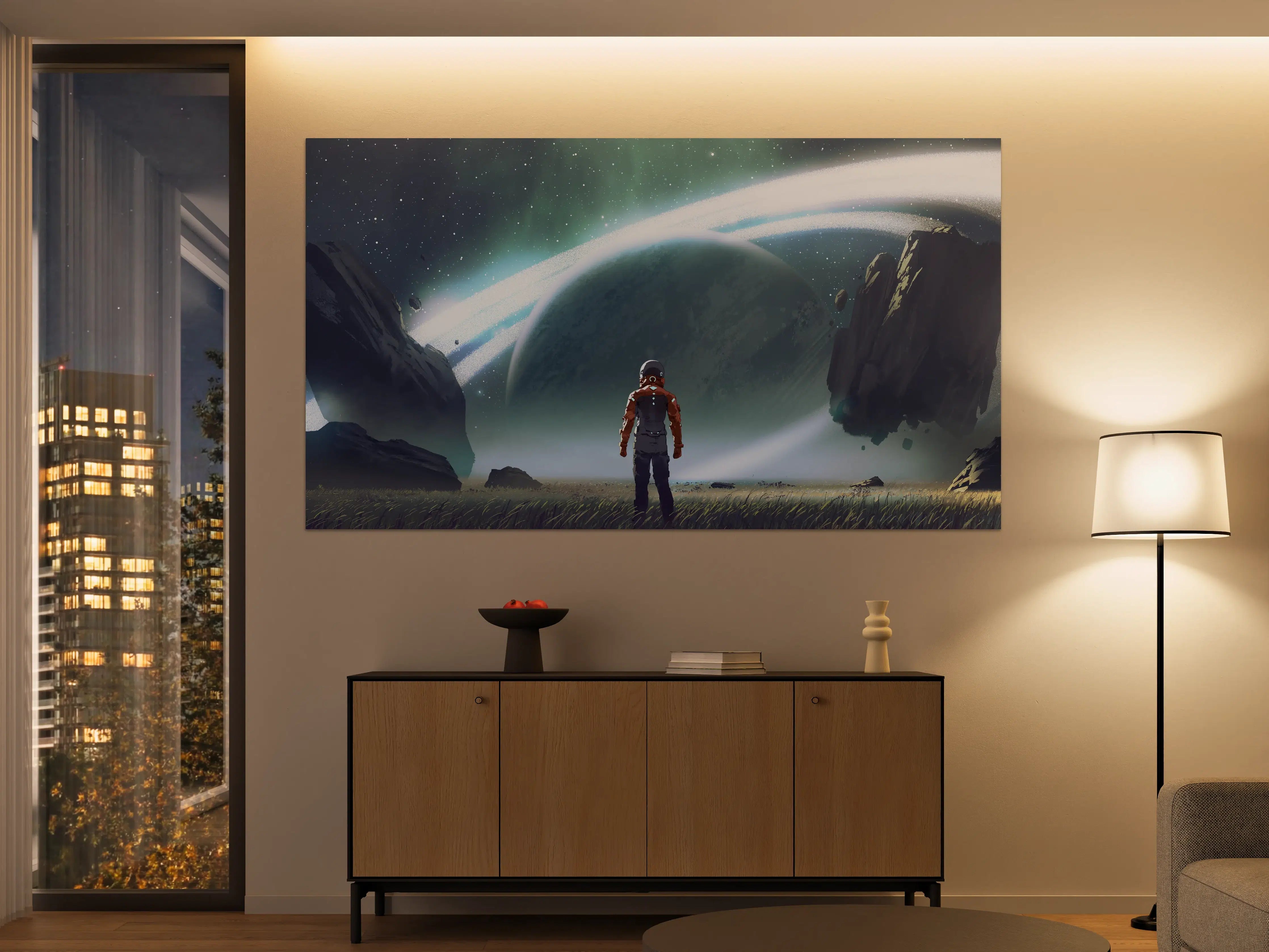 Große Wandbilder - Astronaut Planeten-Erkundung