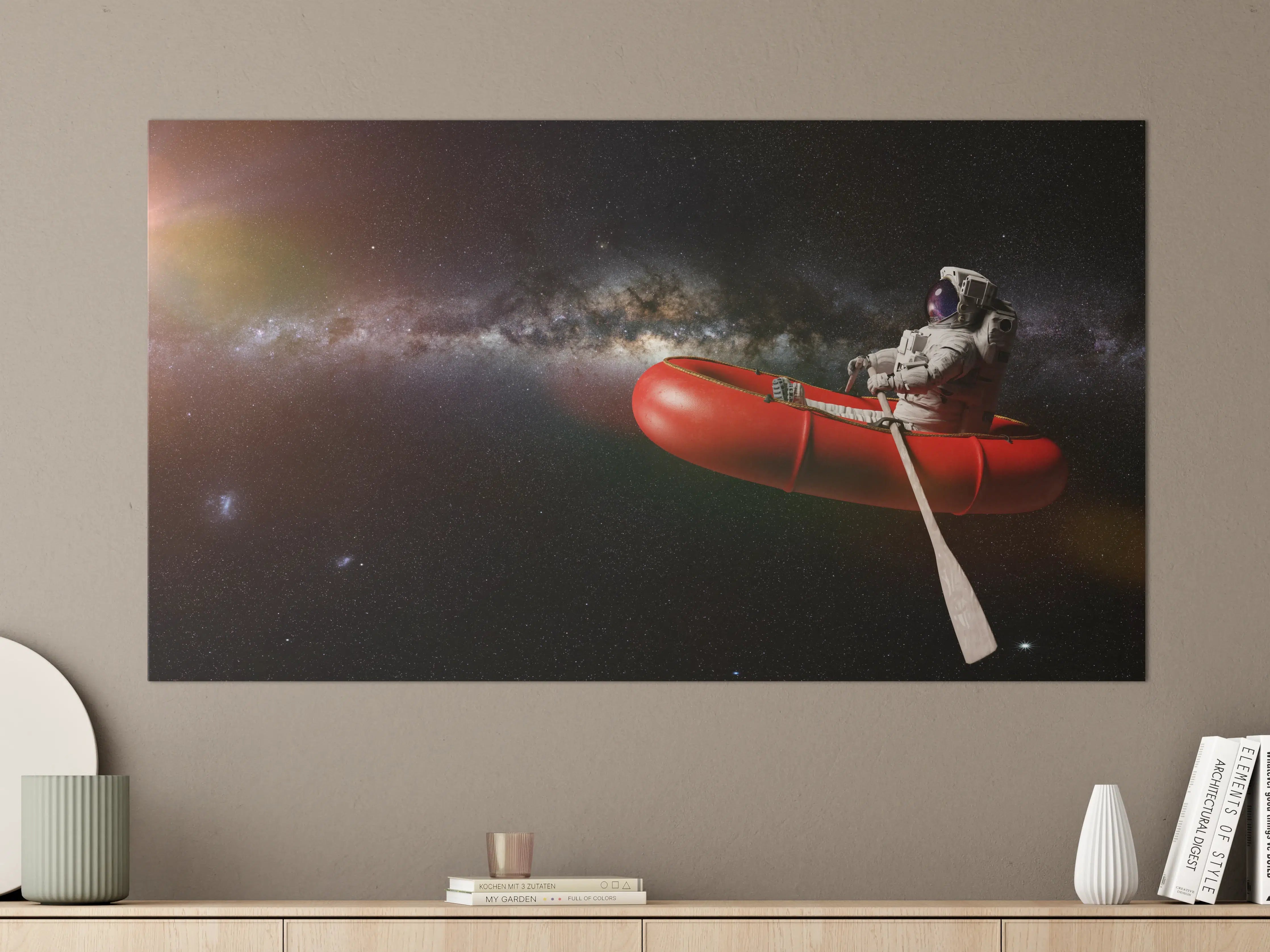 Große Wandbilder - Astronaut in Space Schlauchboot