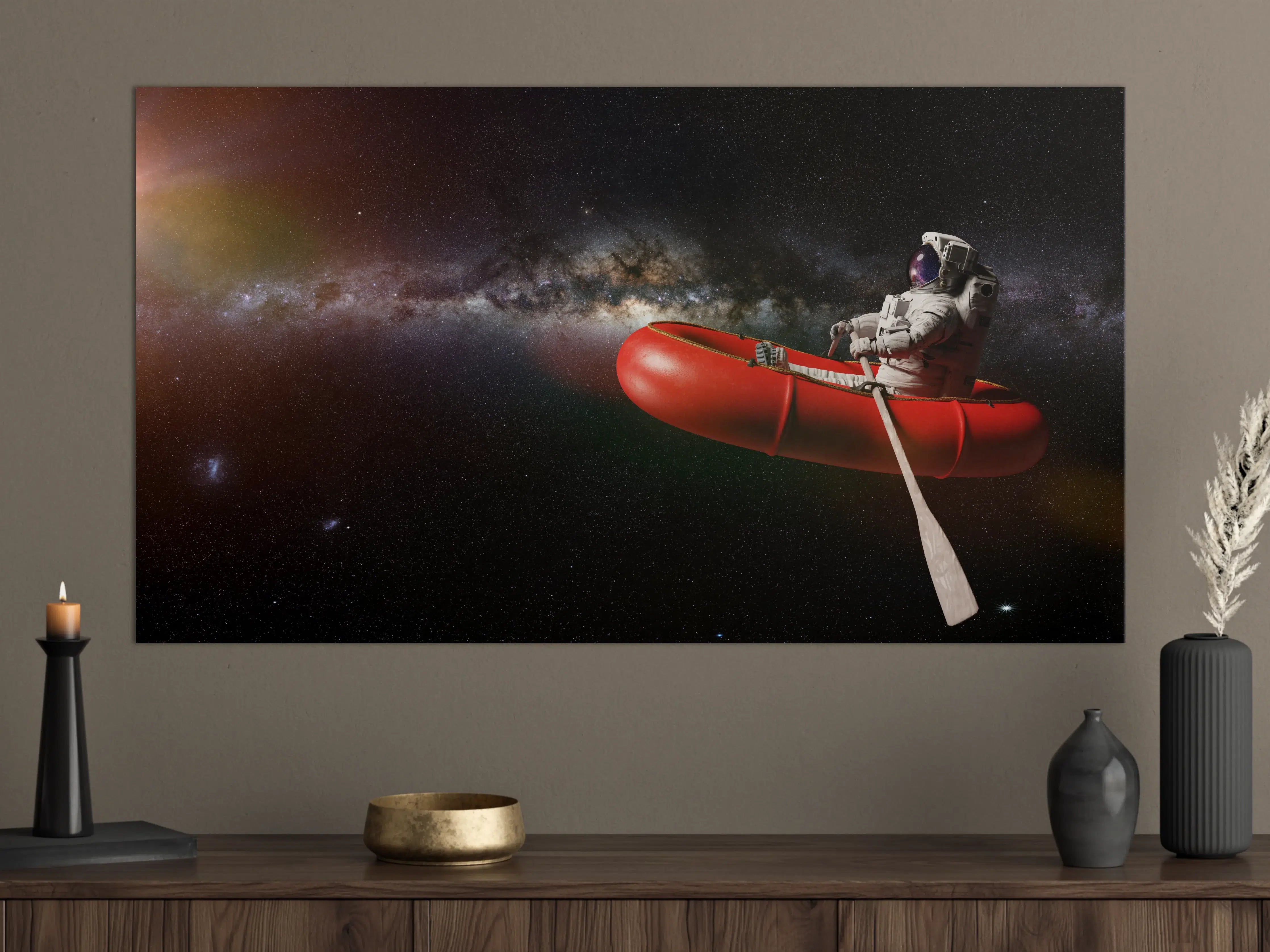 Große Wandbilder - Astronaut in Space Schlauchboot