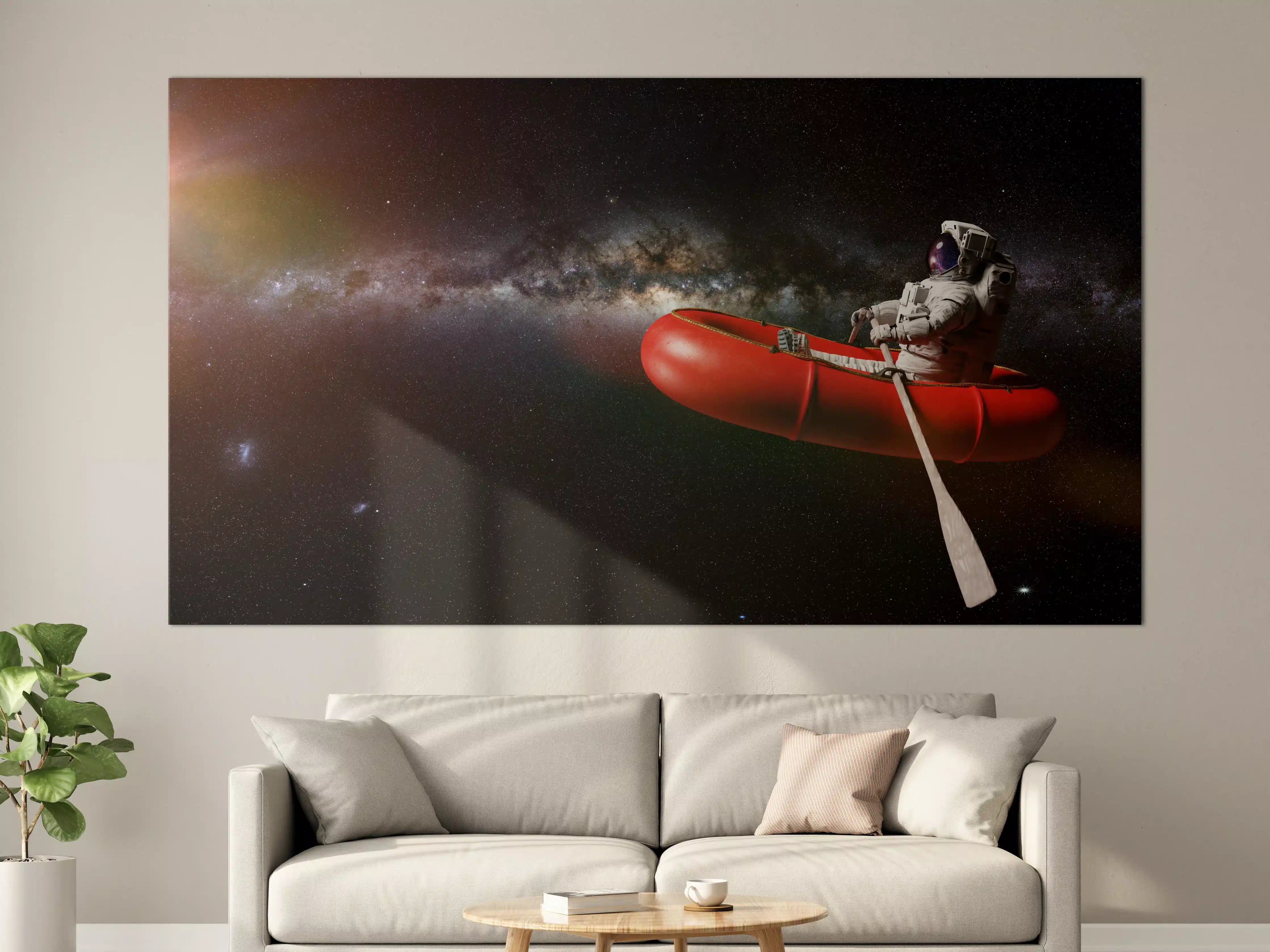 Große Wandbilder - Astronaut in Space Schlauchboot