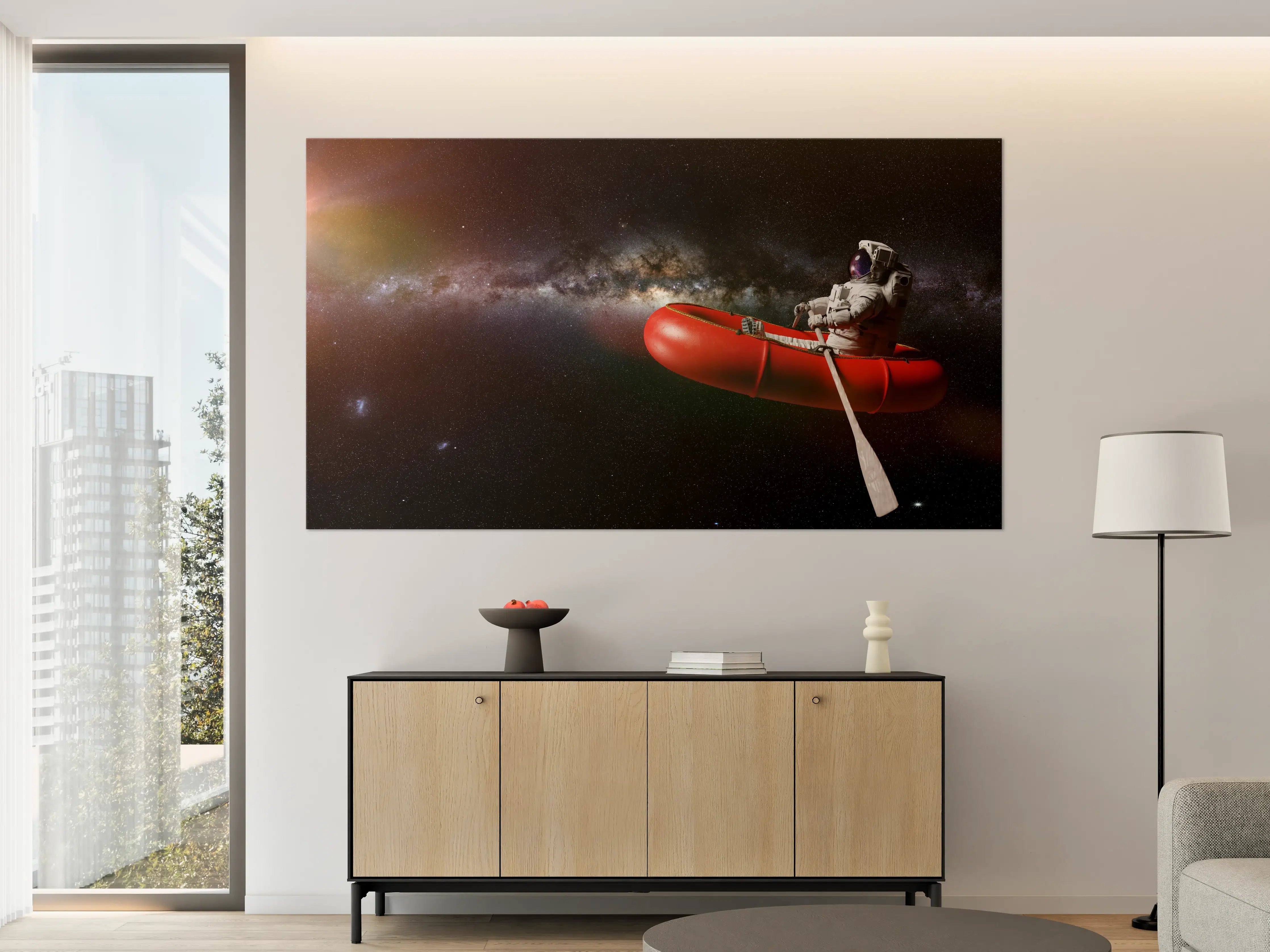 Große Wandbilder - Astronaut in Space Schlauchboot
