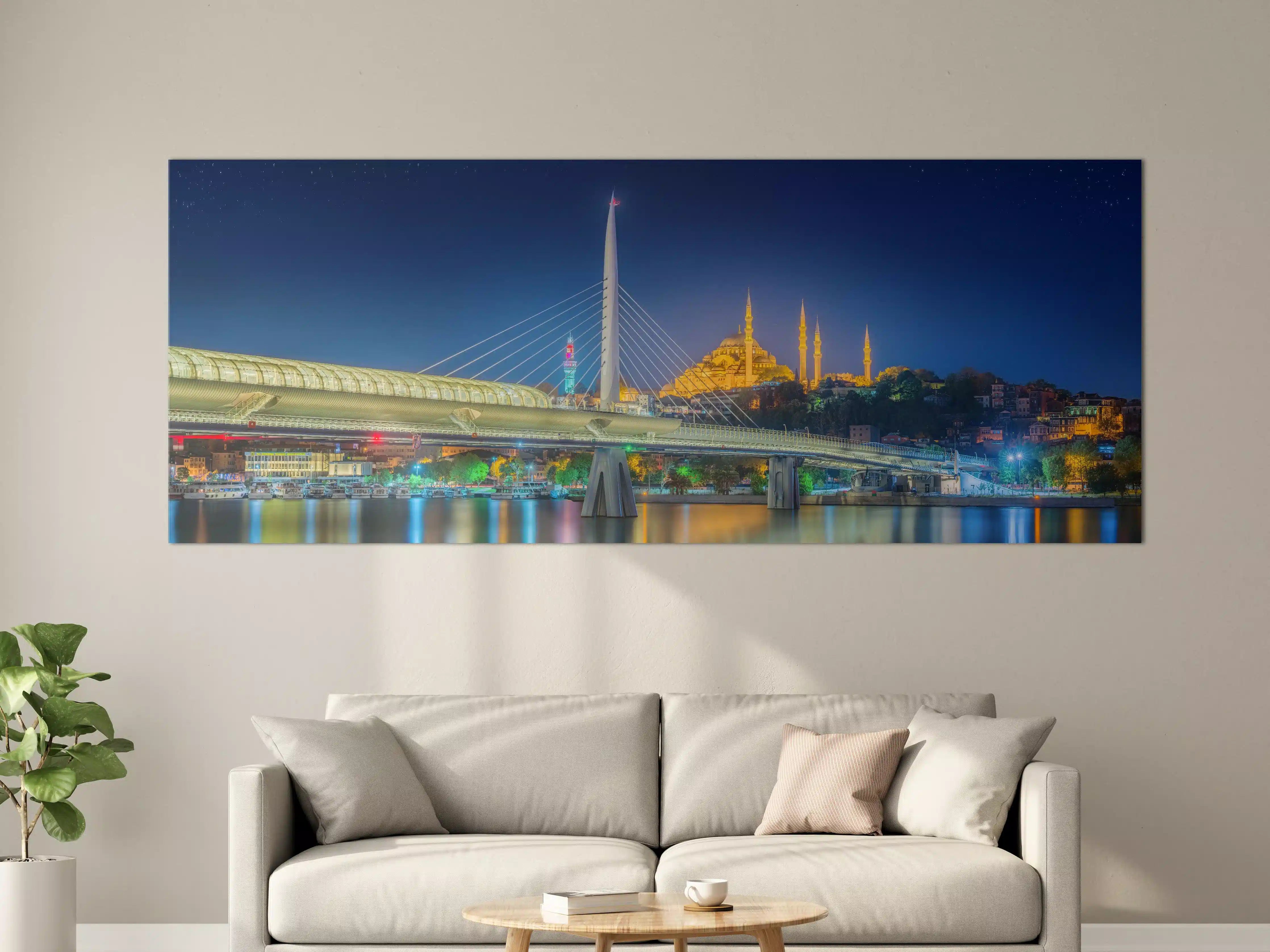 Große Wandbilder - Atatürk-Brücke bei Nacht - Istanbul
