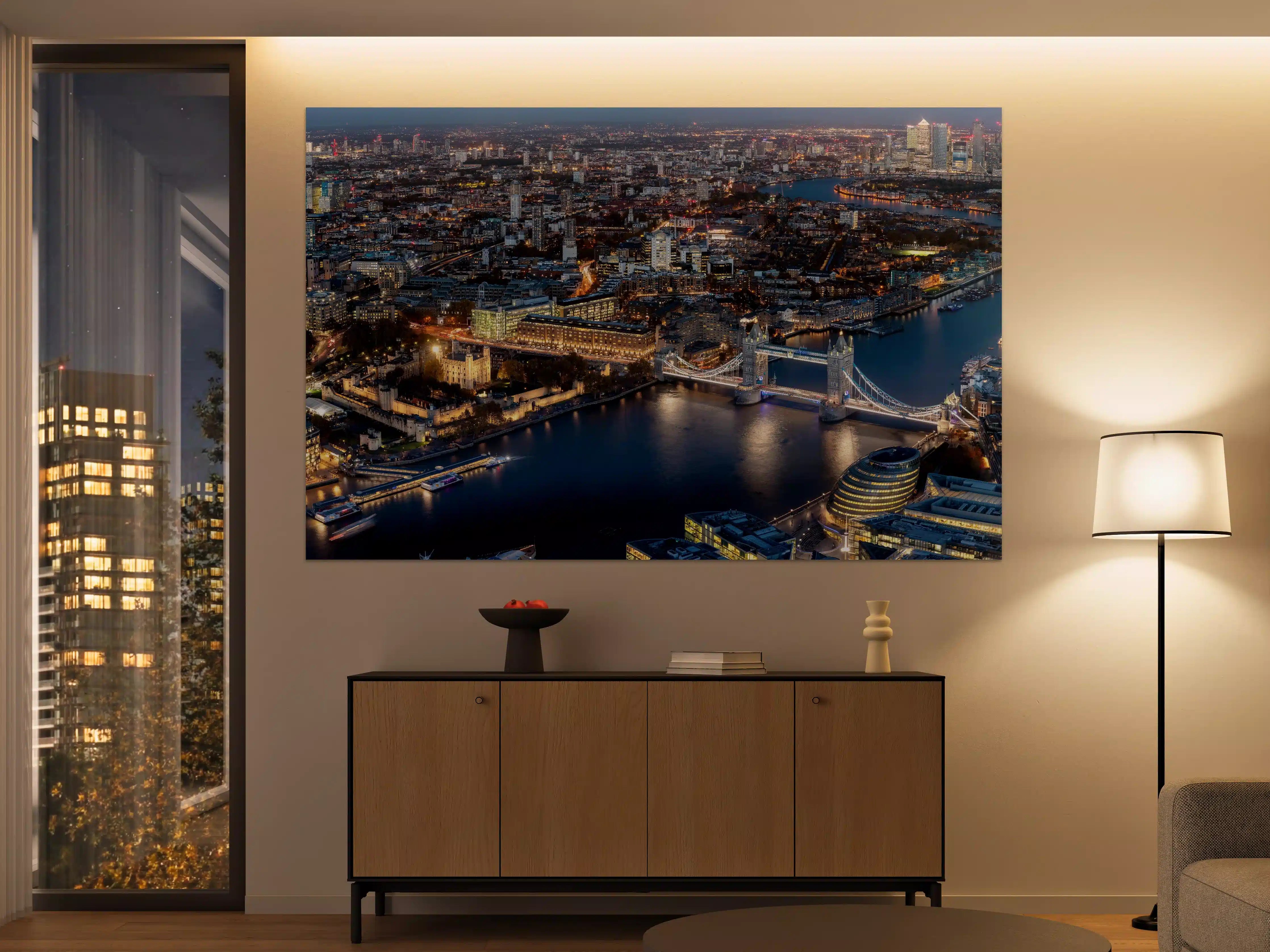 Große Wandbilder - Atemberaubende Skyline auf London-England