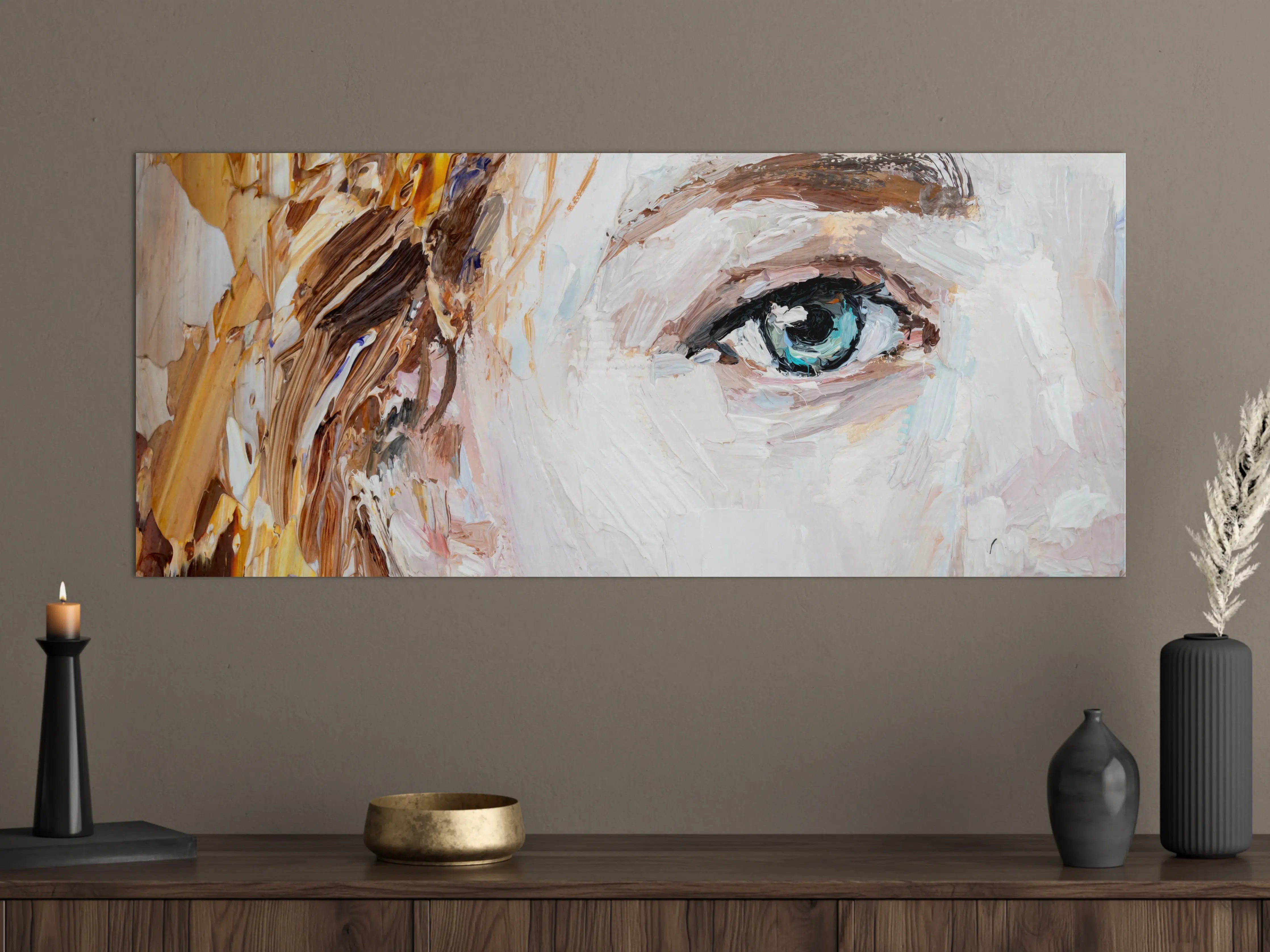 Große Wandbilder - Atemberaubendes Ölgemälde mit expressionistischer Stilart
