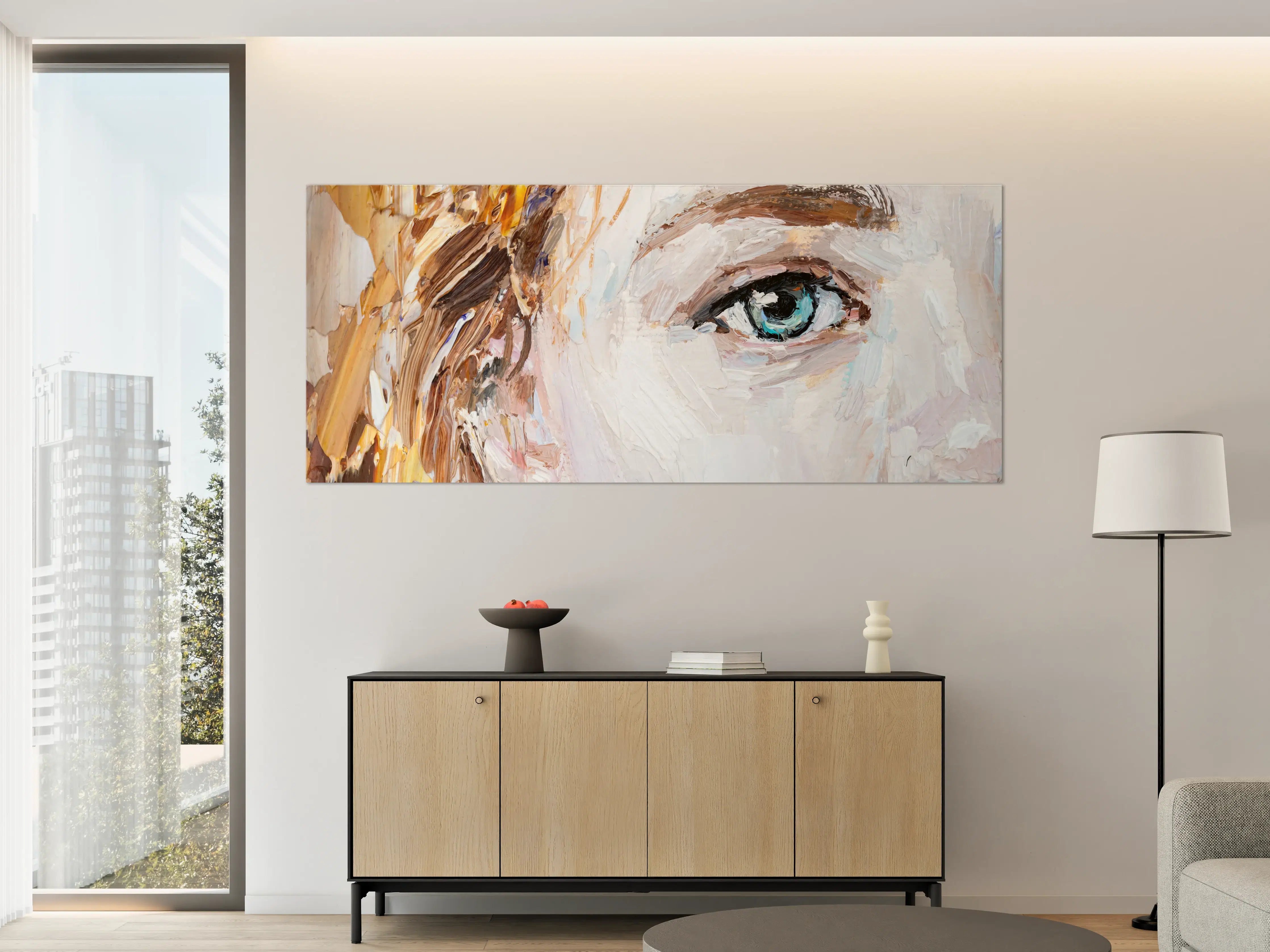 Große Wandbilder - Atemberaubendes Ölgemälde mit expressionistischer Stilart