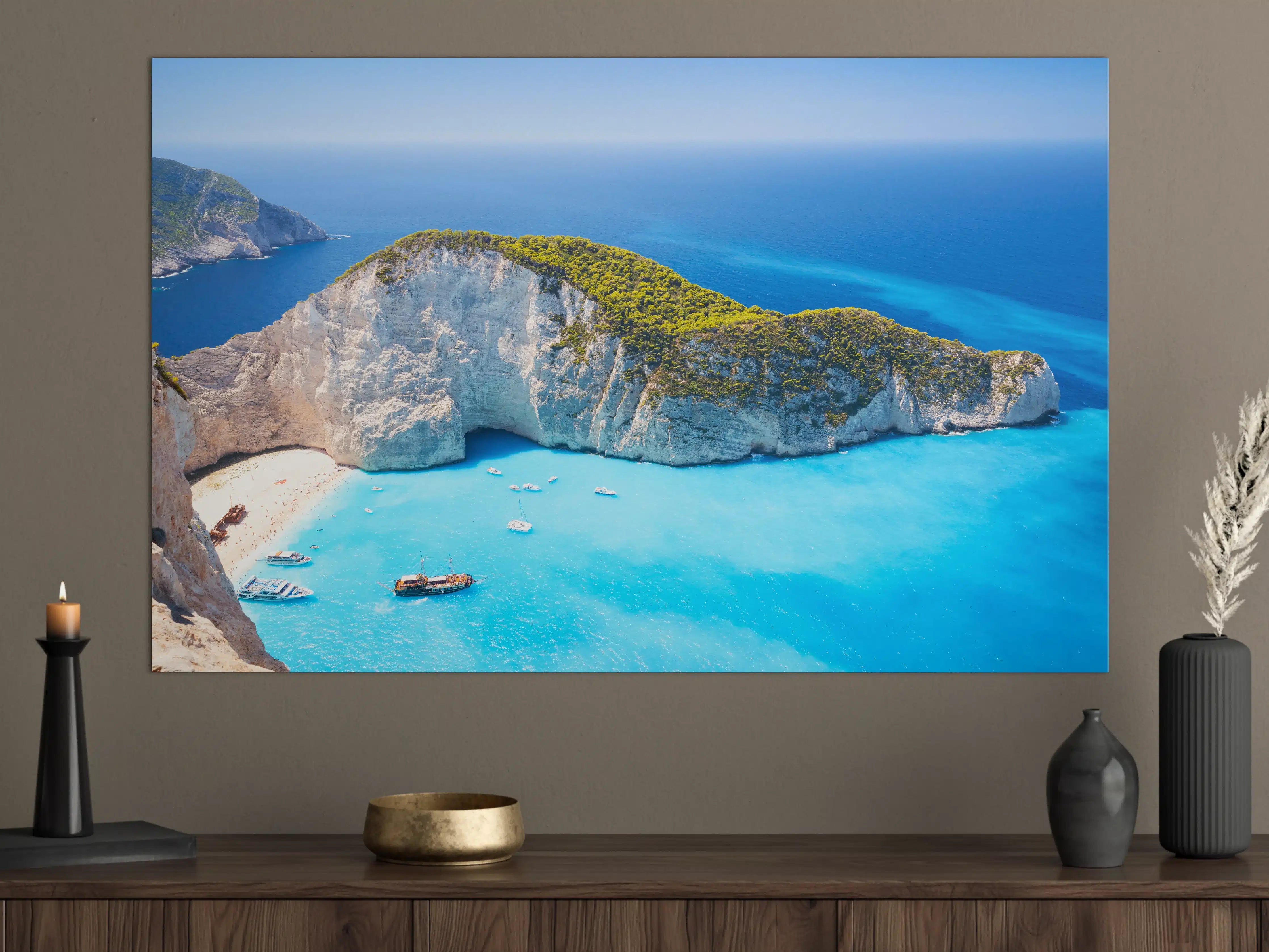 Große Wandbilder - Ausblick auf Zakynthos Bucht