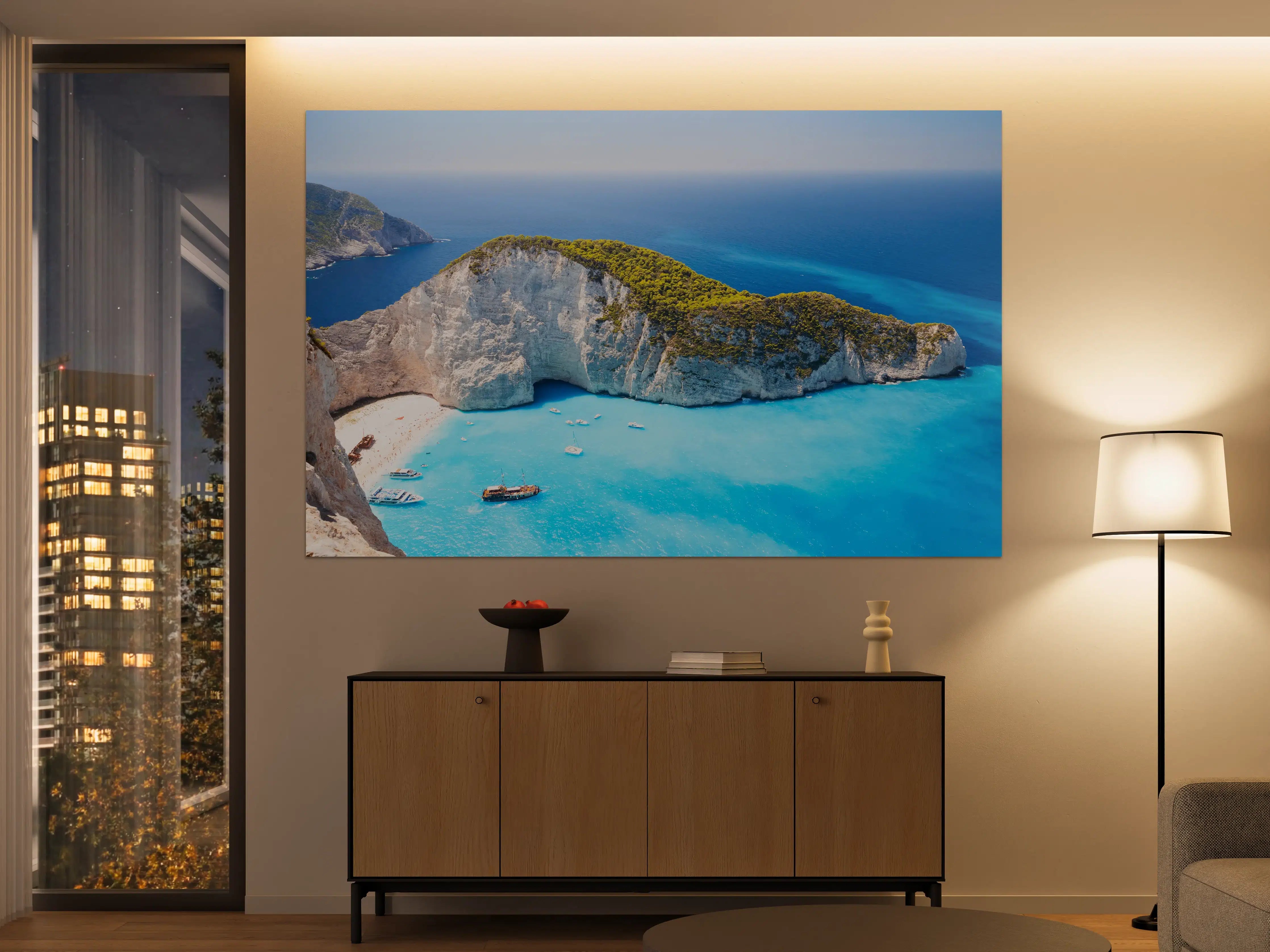 Große Wandbilder - Ausblick auf Zakynthos Bucht