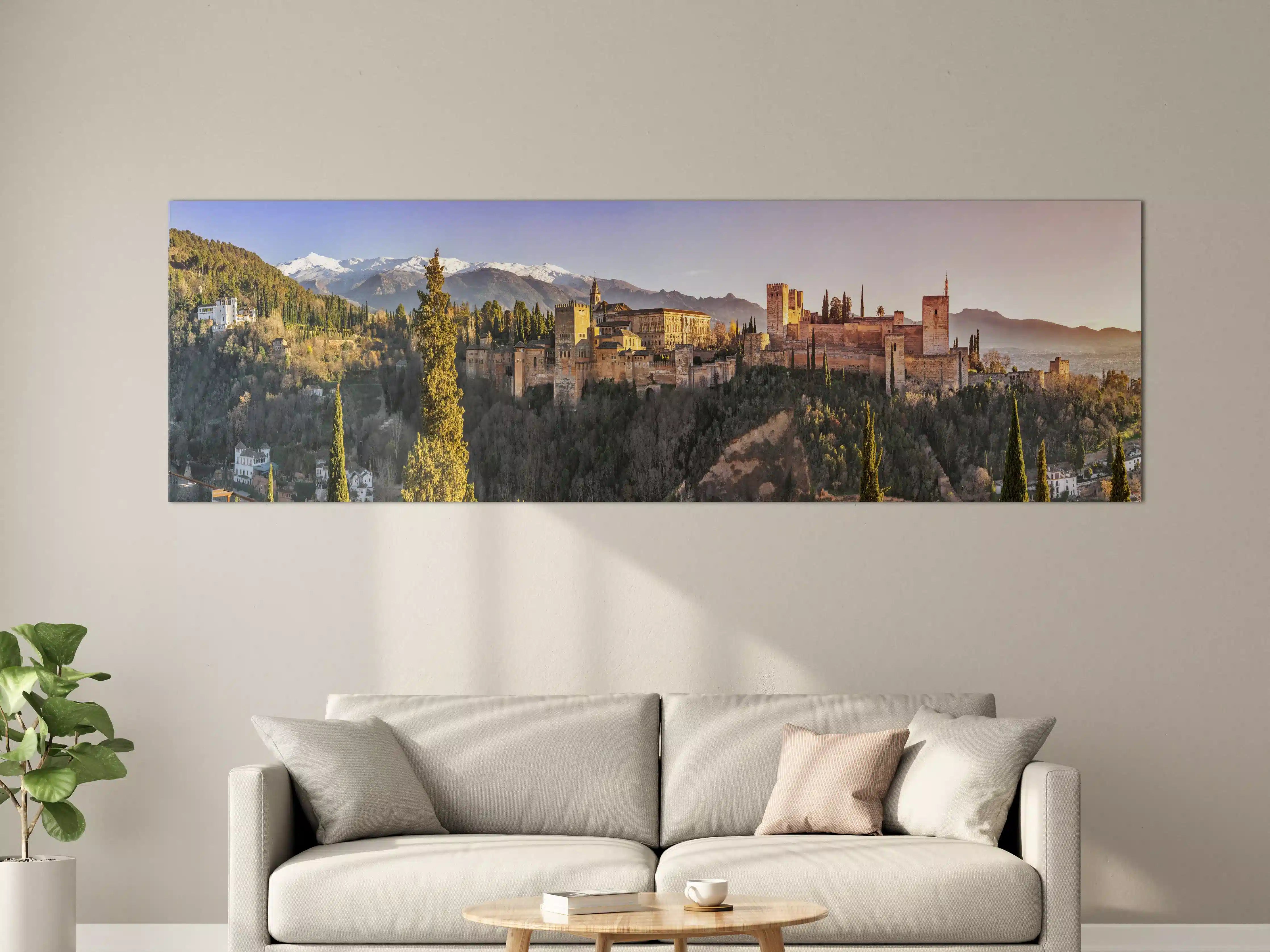 Große Wandbilder - Aussicht auf Alhambra mit Comares-Turm