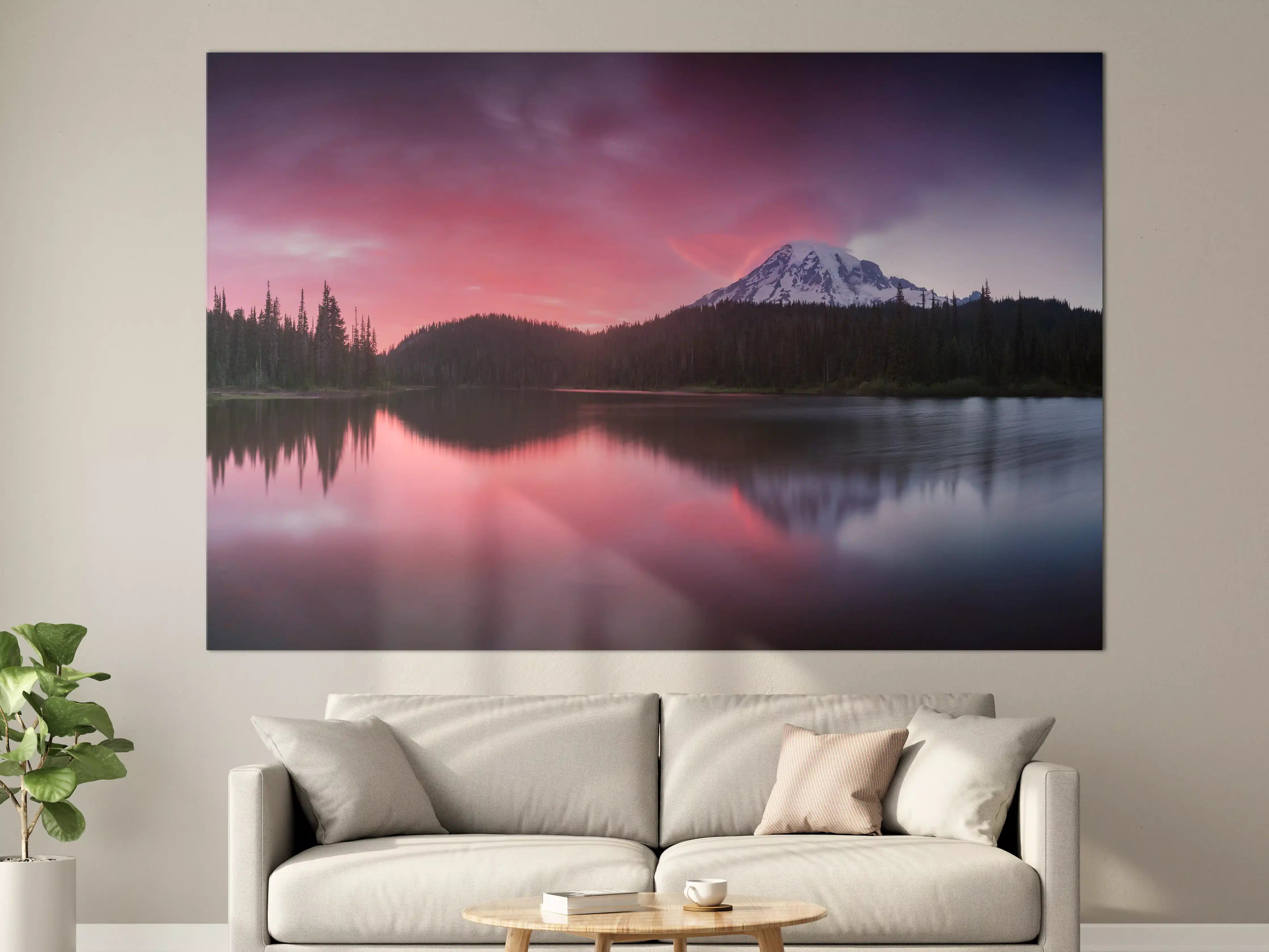 Große Wandbilder - Aussicht auf den Mount Rainier
