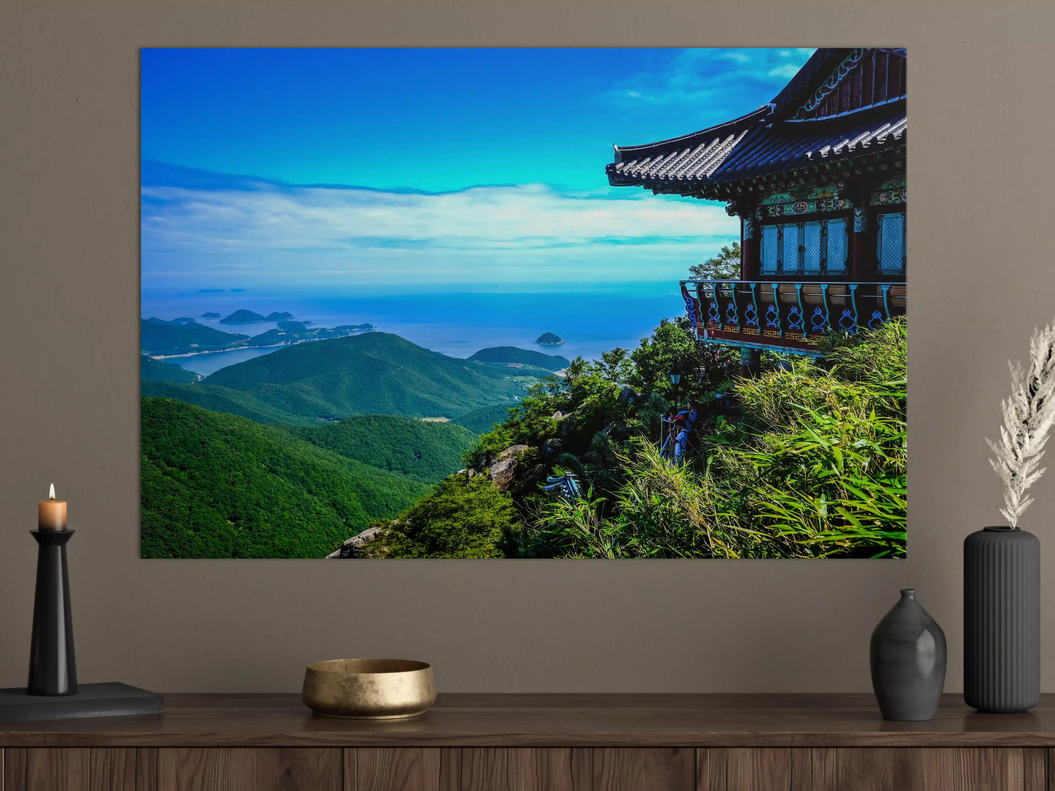 Große Wandbilder - Aussicht eines Berges in Südkorea 