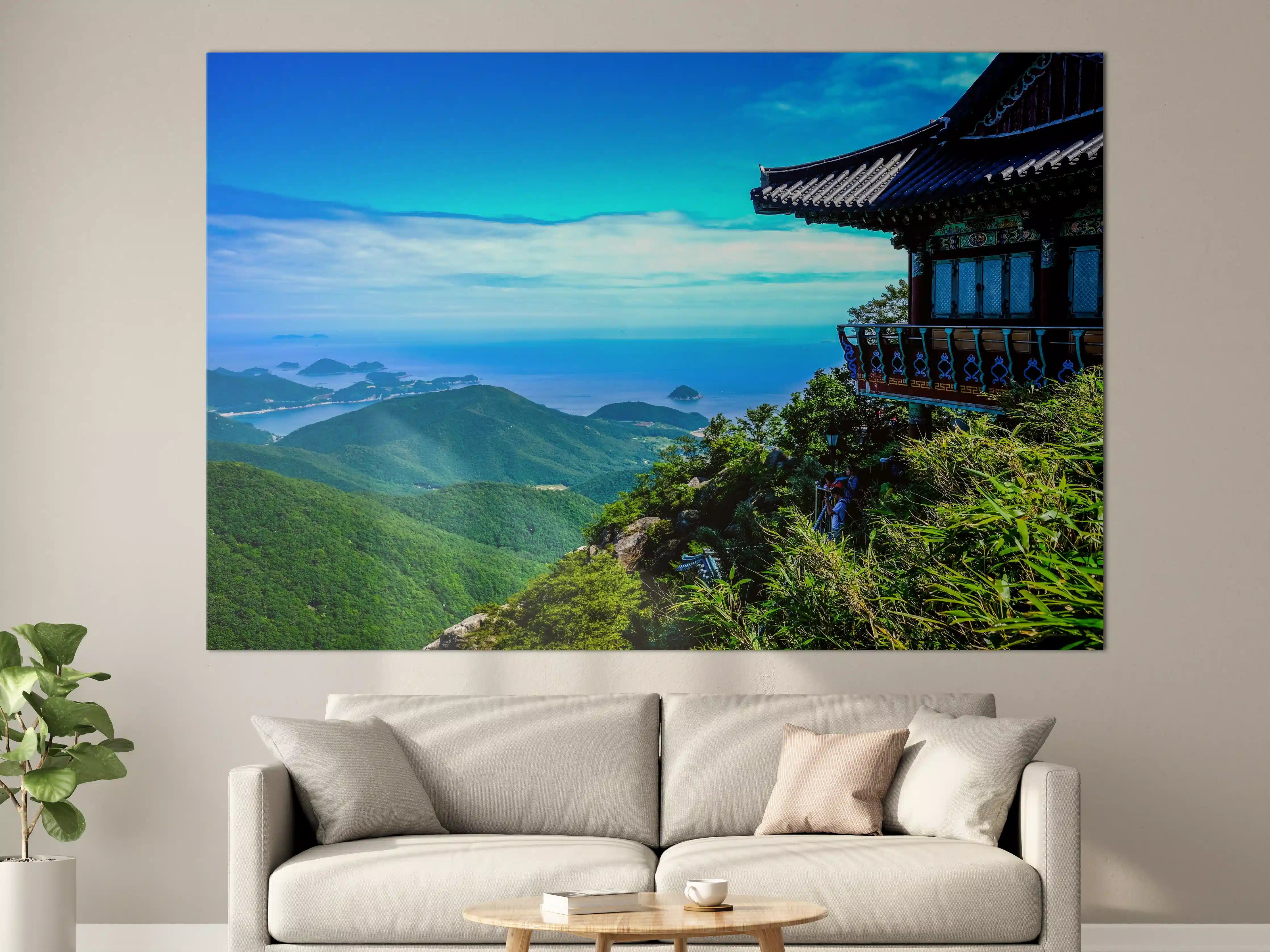 Große Wandbilder - Aussicht eines Berges in Südkorea 