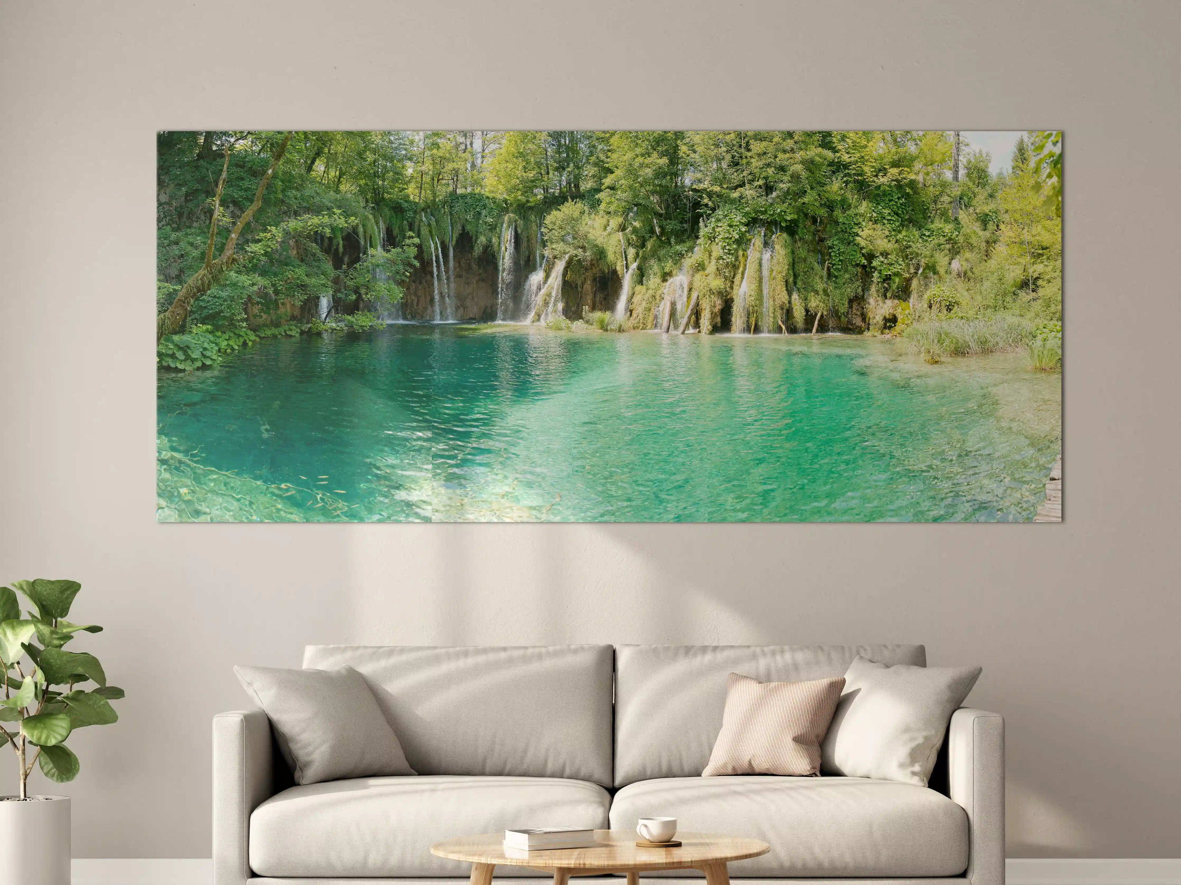 Große Wandbilder - Aussicht im Nationalpark Plitvicer Seen - Kroatien