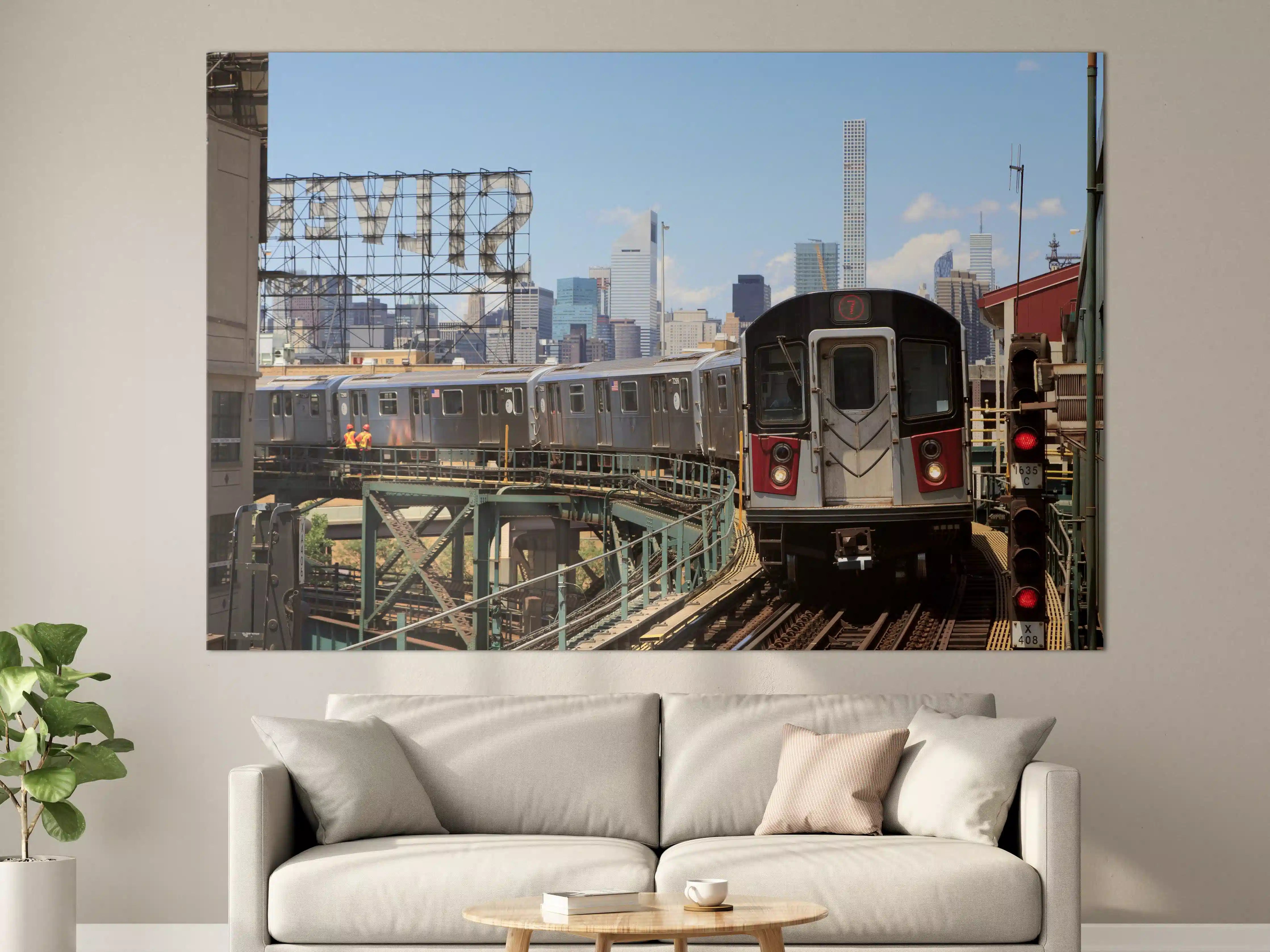 Große Wandbilder - Bahn in New-York