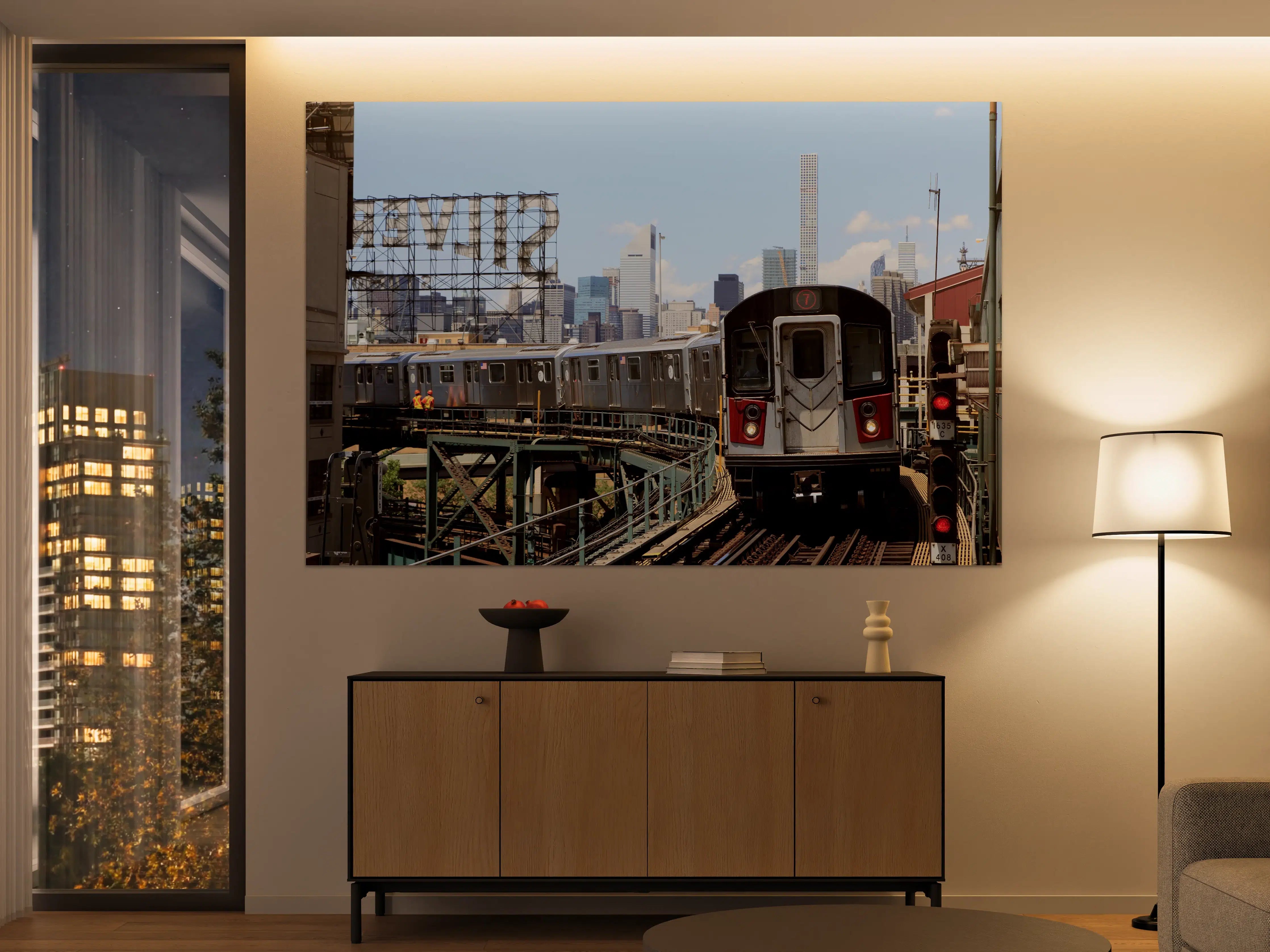 Große Wandbilder - Bahn in New-York