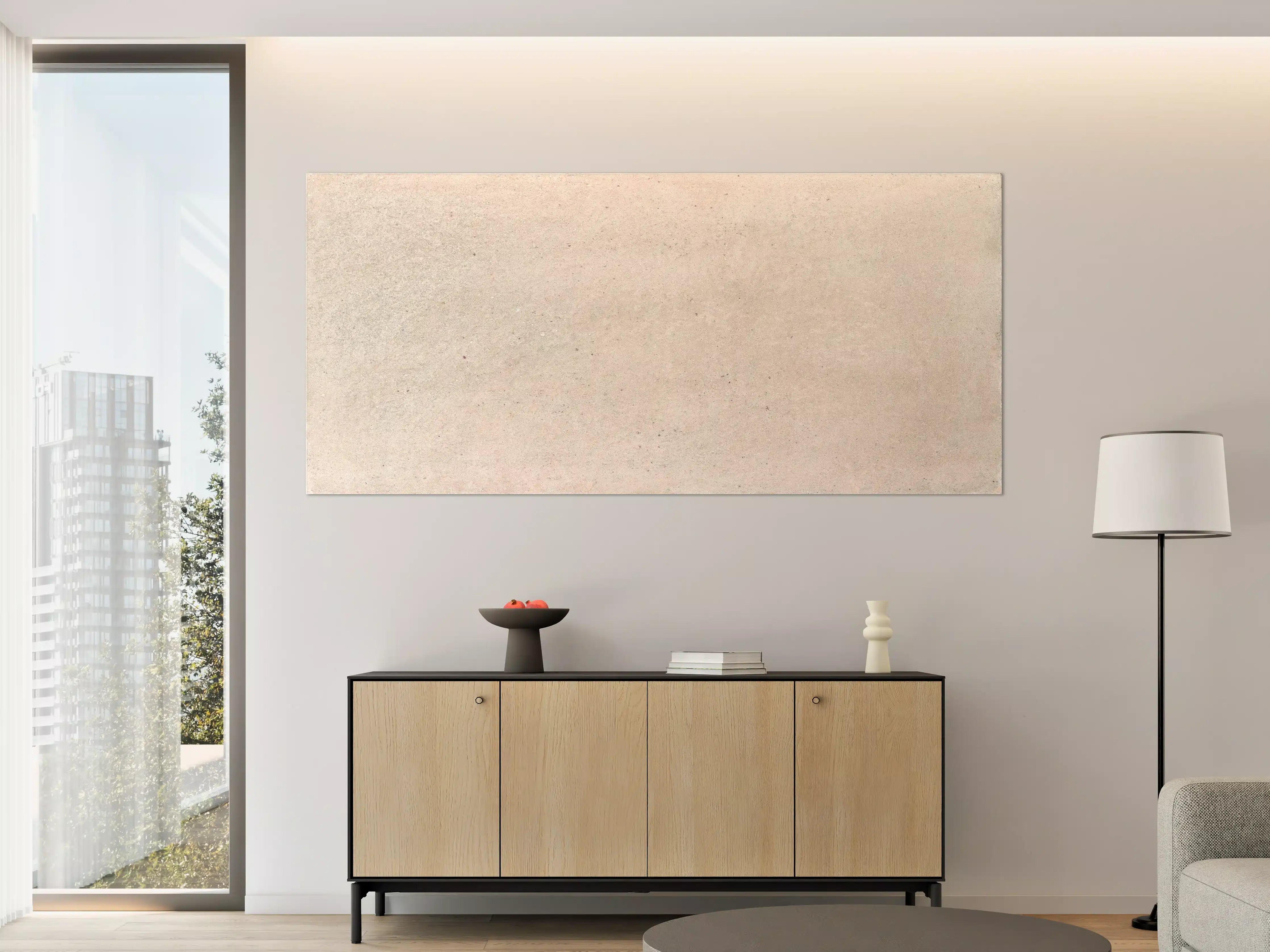 Große Wandbilder - Beige Betonhintergrund