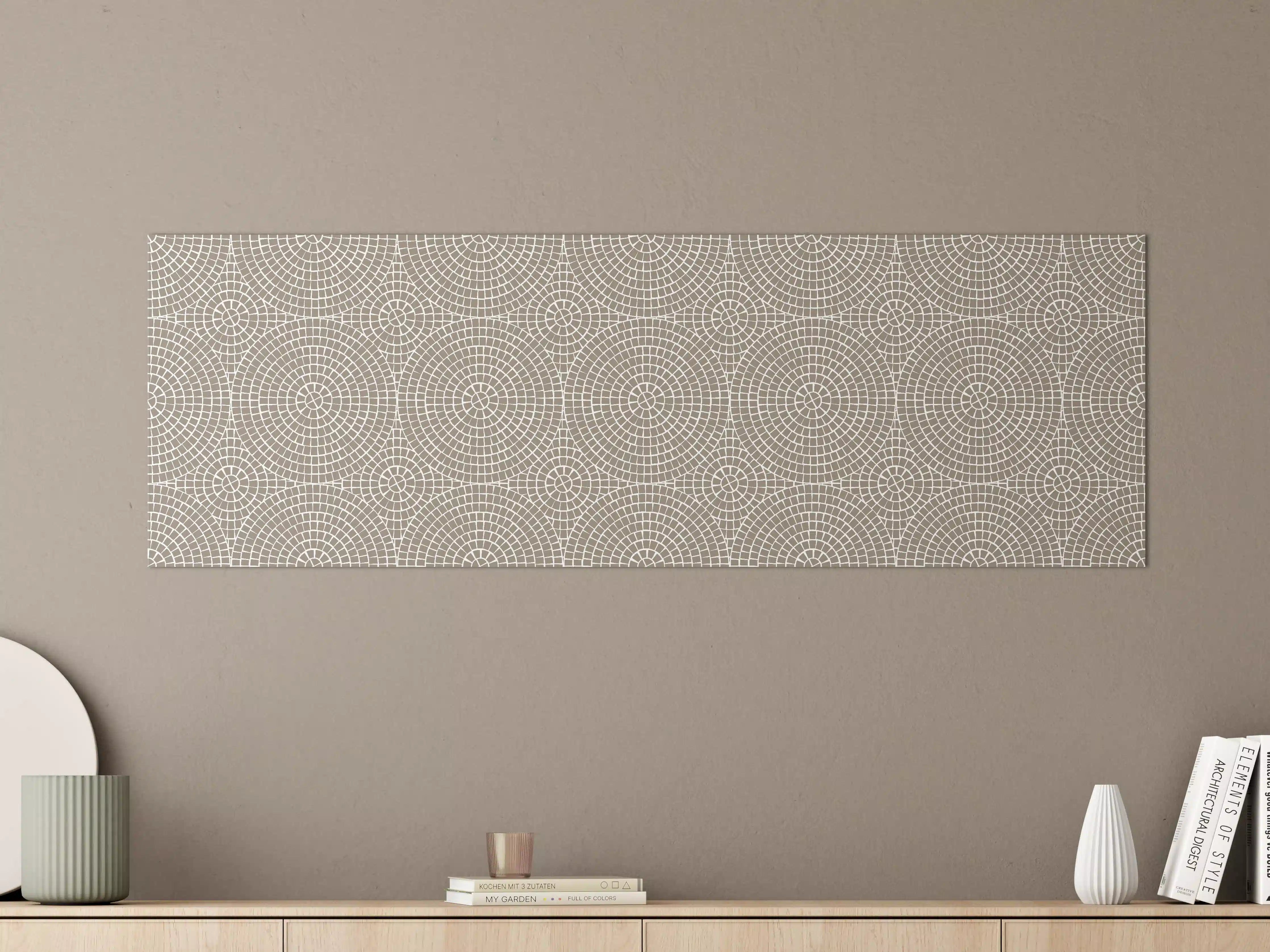 Große Wandbilder - Beige Geometrische Musterwände