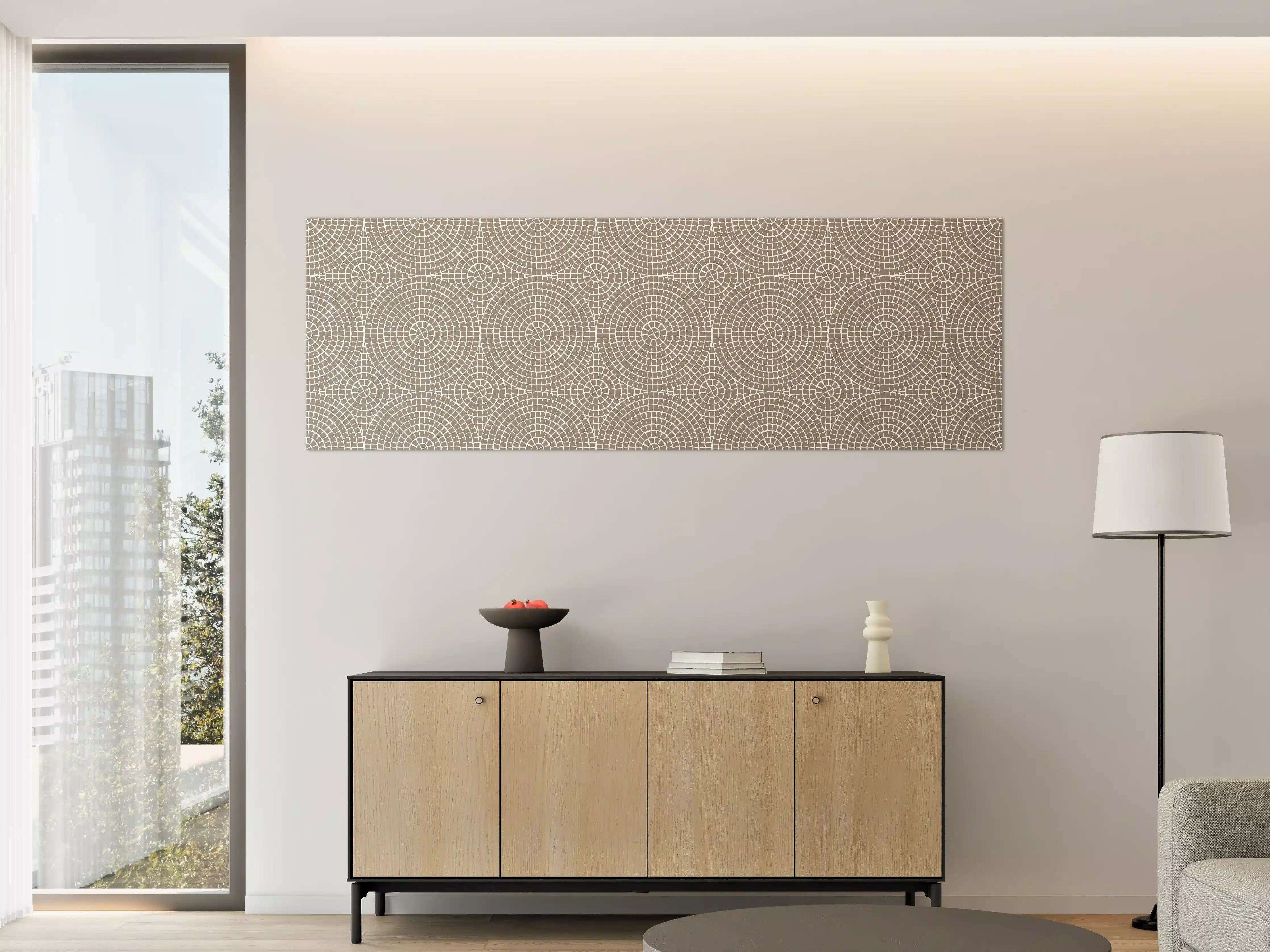 Große Wandbilder - Beige Geometrische Musterwände