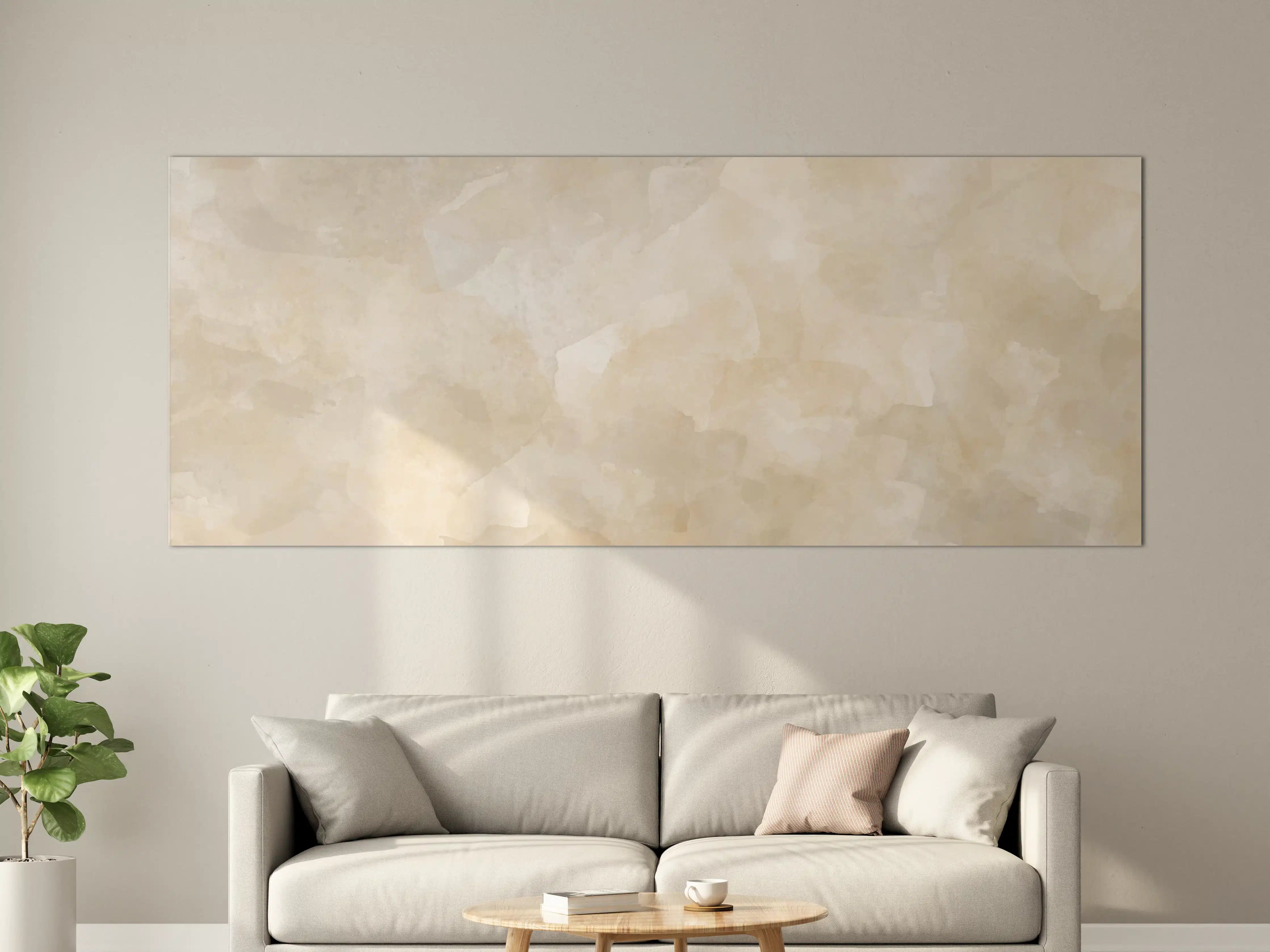 Große Wandbilder - Beige-Graue Edelstein-Optik