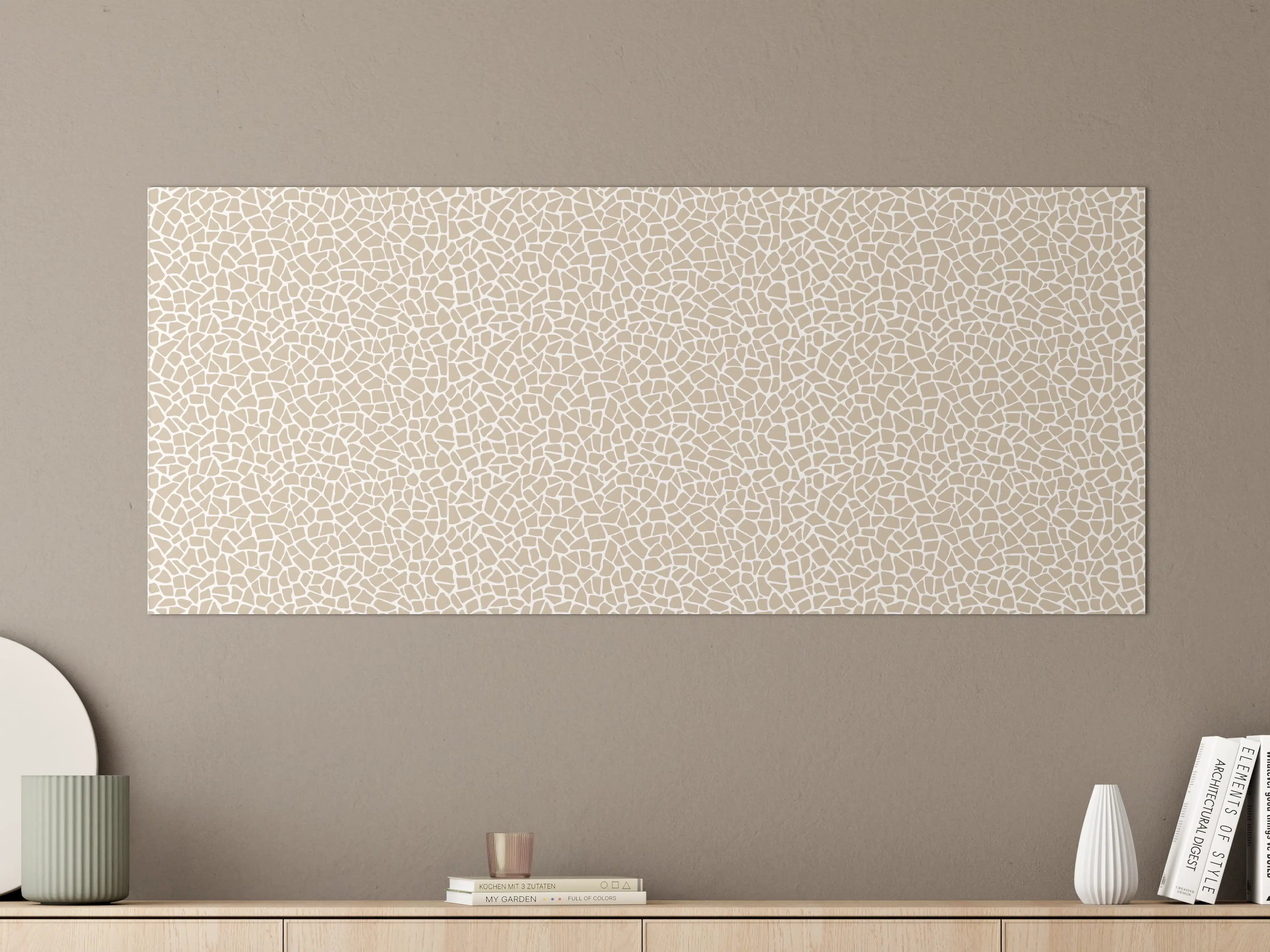 Große Wandbilder - Beige Marmorstruktur mit feinen Rissen