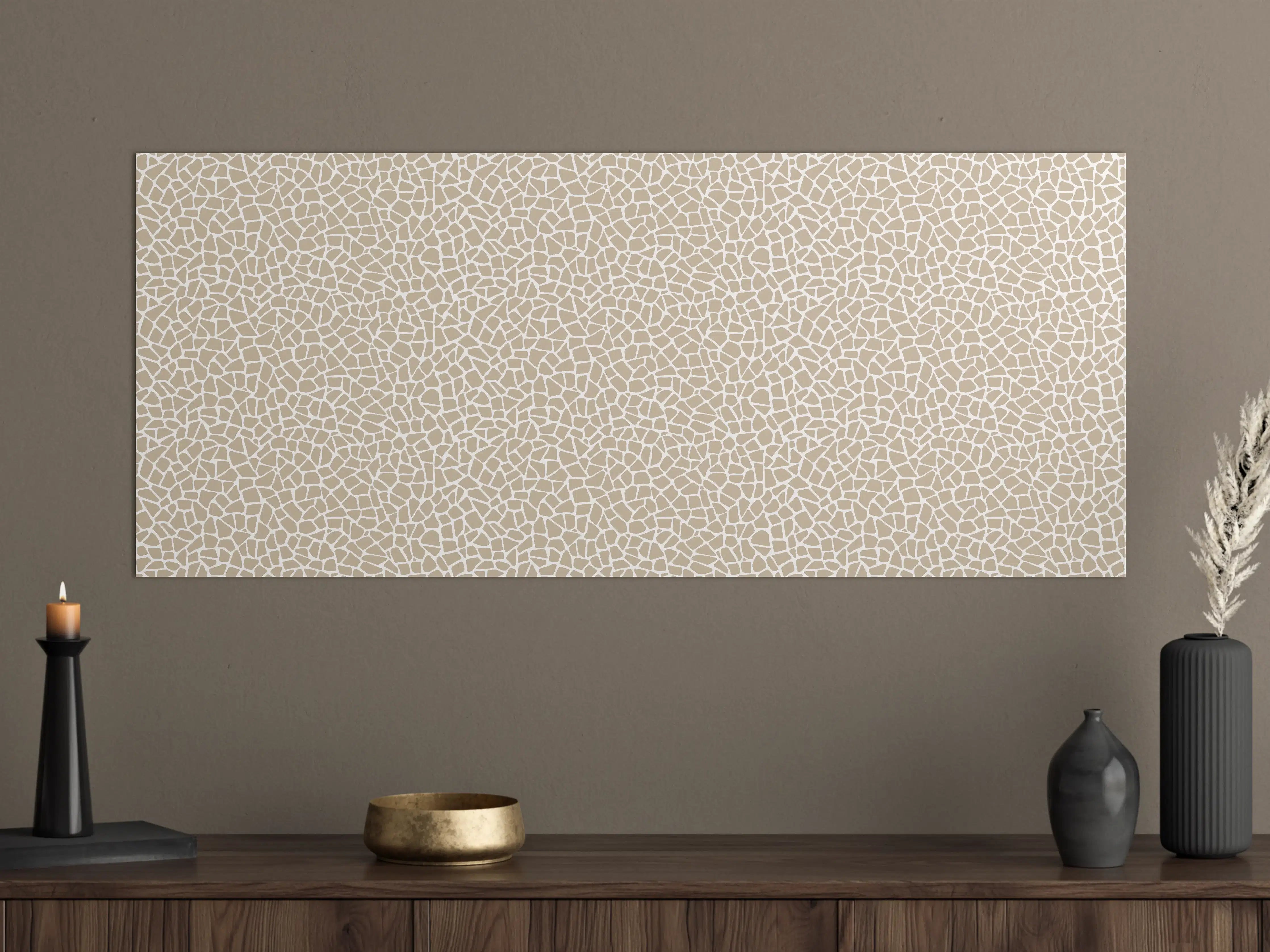 Große Wandbilder - Beige Marmorstruktur mit feinen Rissen