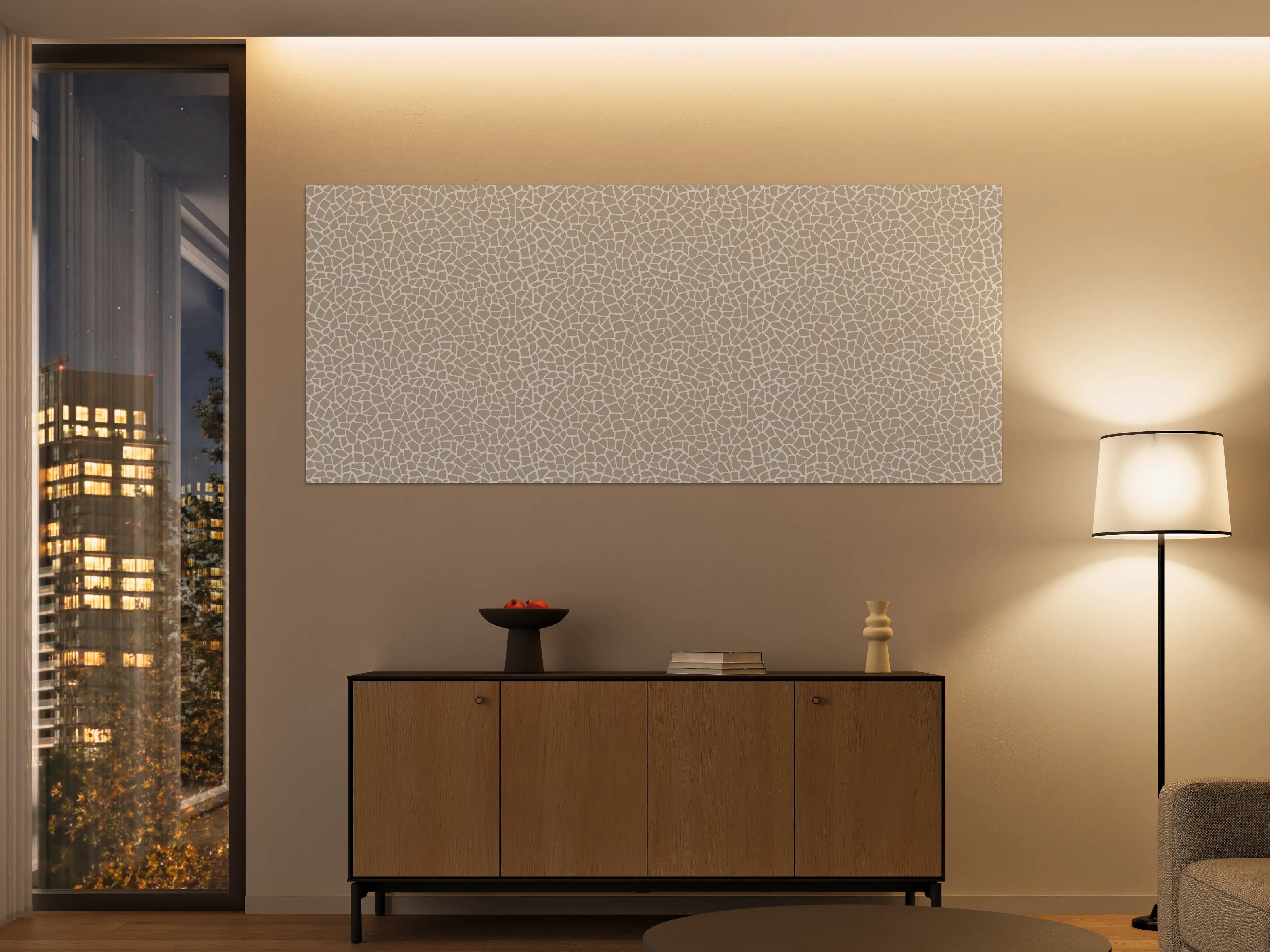 Große Wandbilder - Beige Marmorstruktur mit feinen Rissen