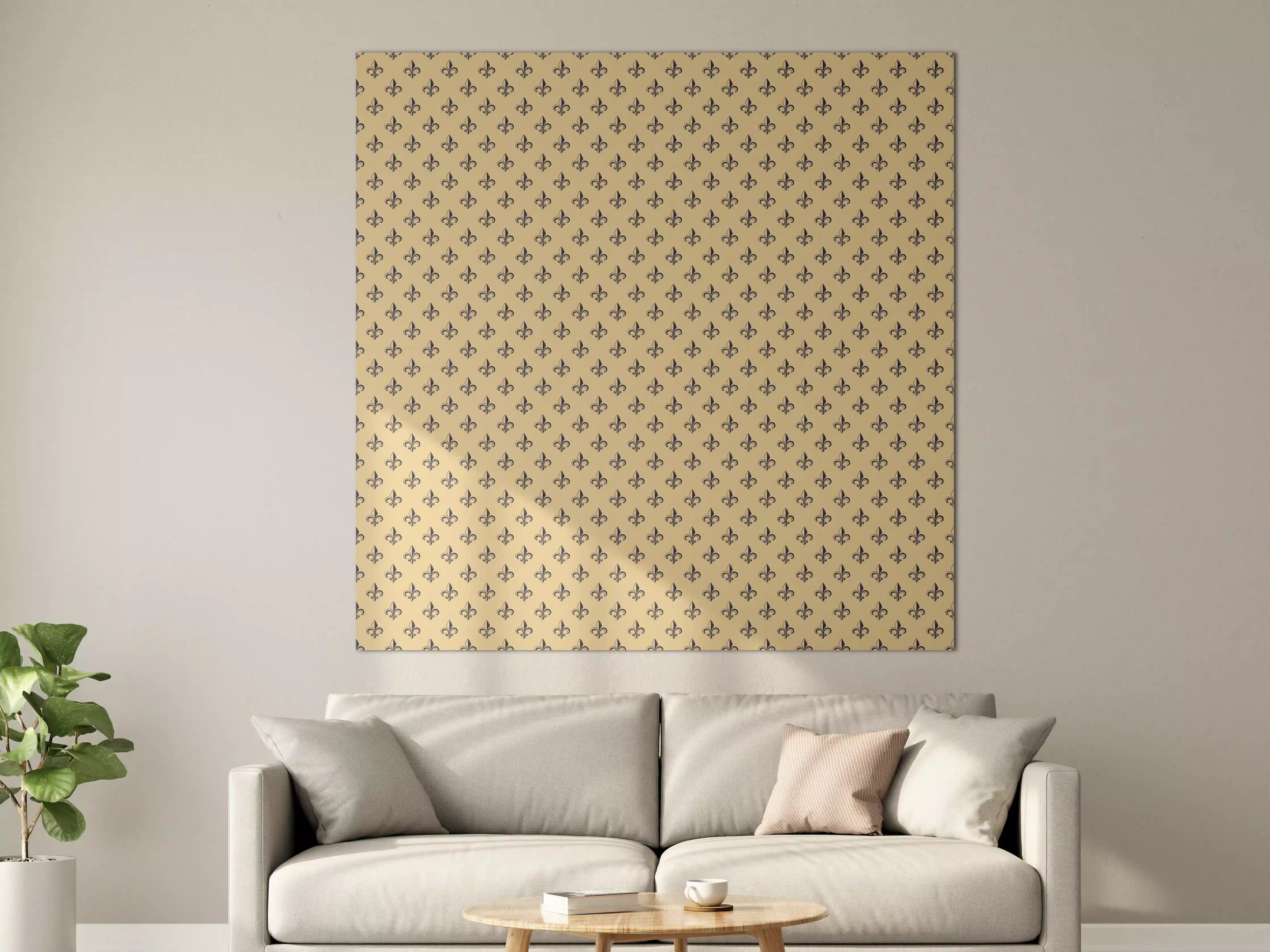 Große Wandbilder - Beige Muster Eleganz