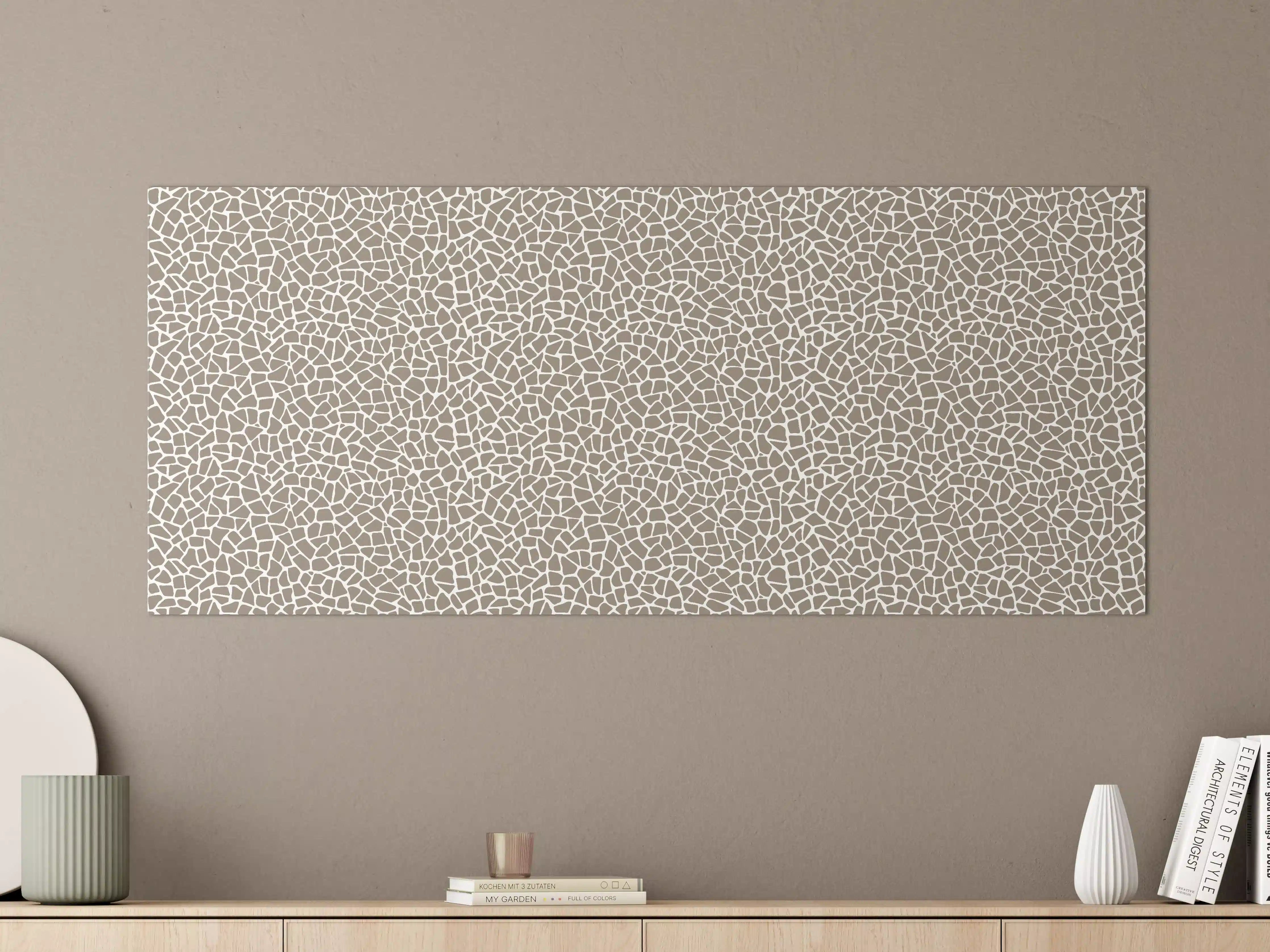 Große Wandbilder - Beige-Muster mit feinen Linien