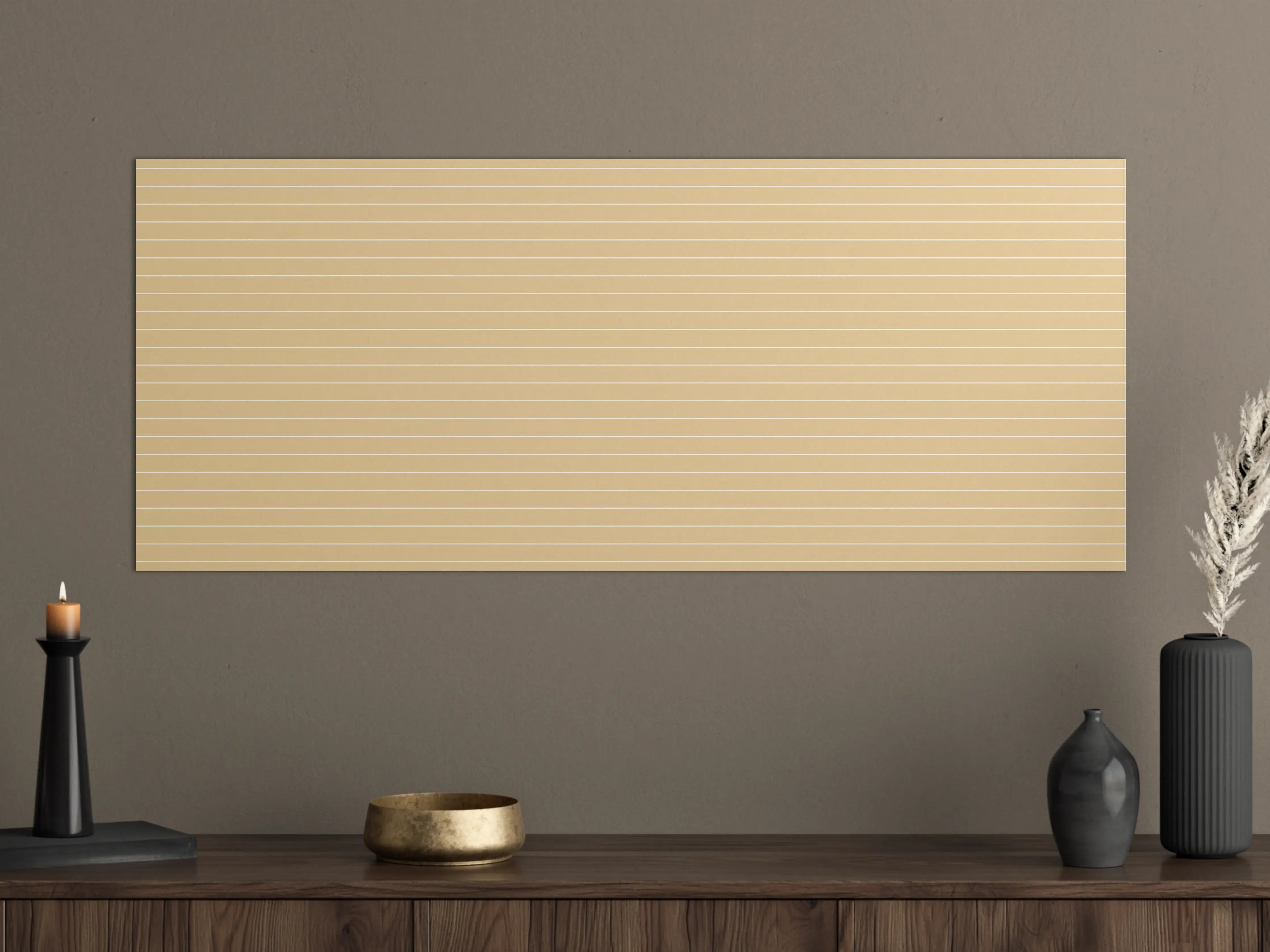 Große Wandbilder - Beige Streifen Hintergrund mit feinen Linien