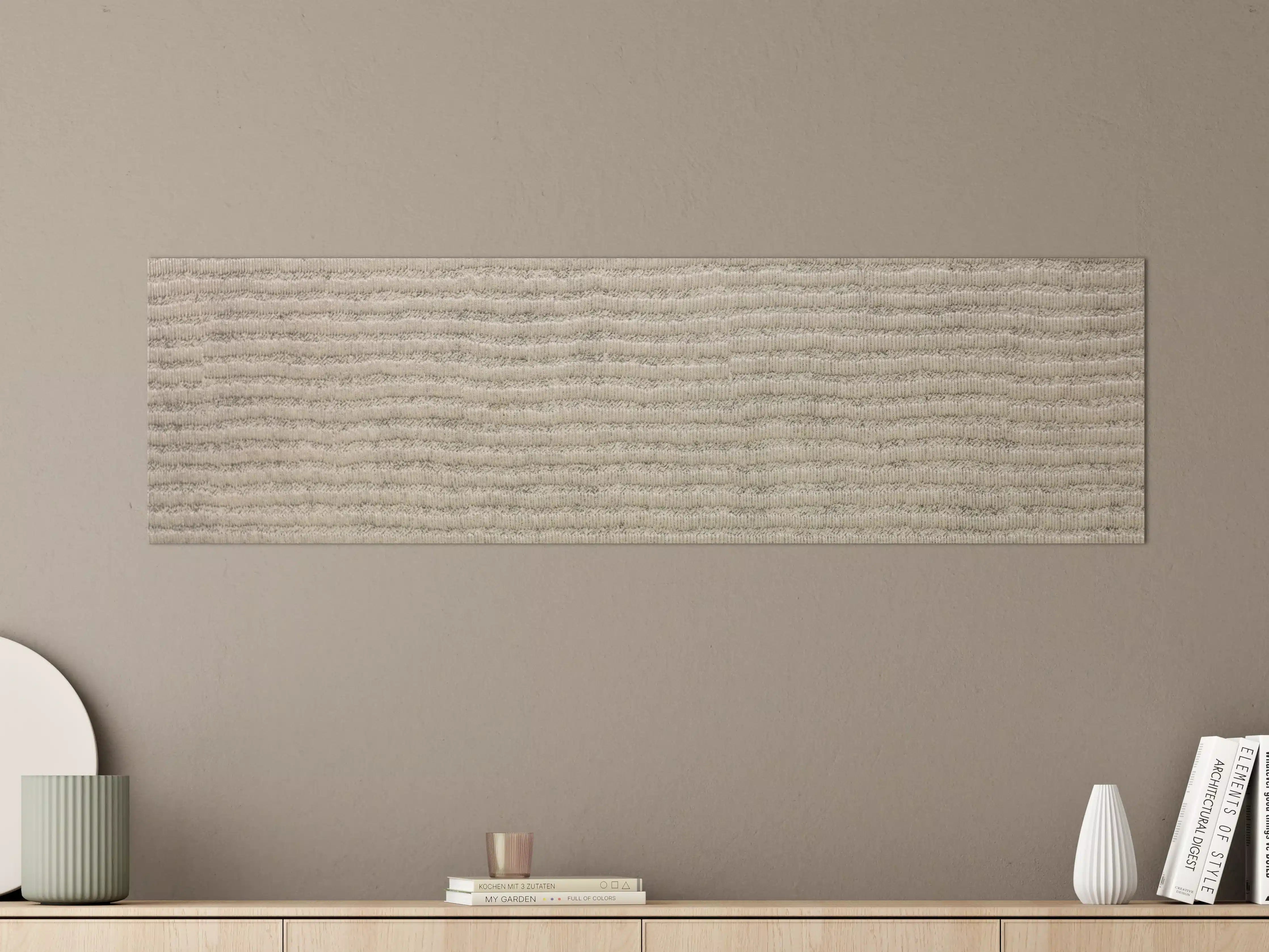 Große Wandbilder - Beige Textur mit feiner Lineatur