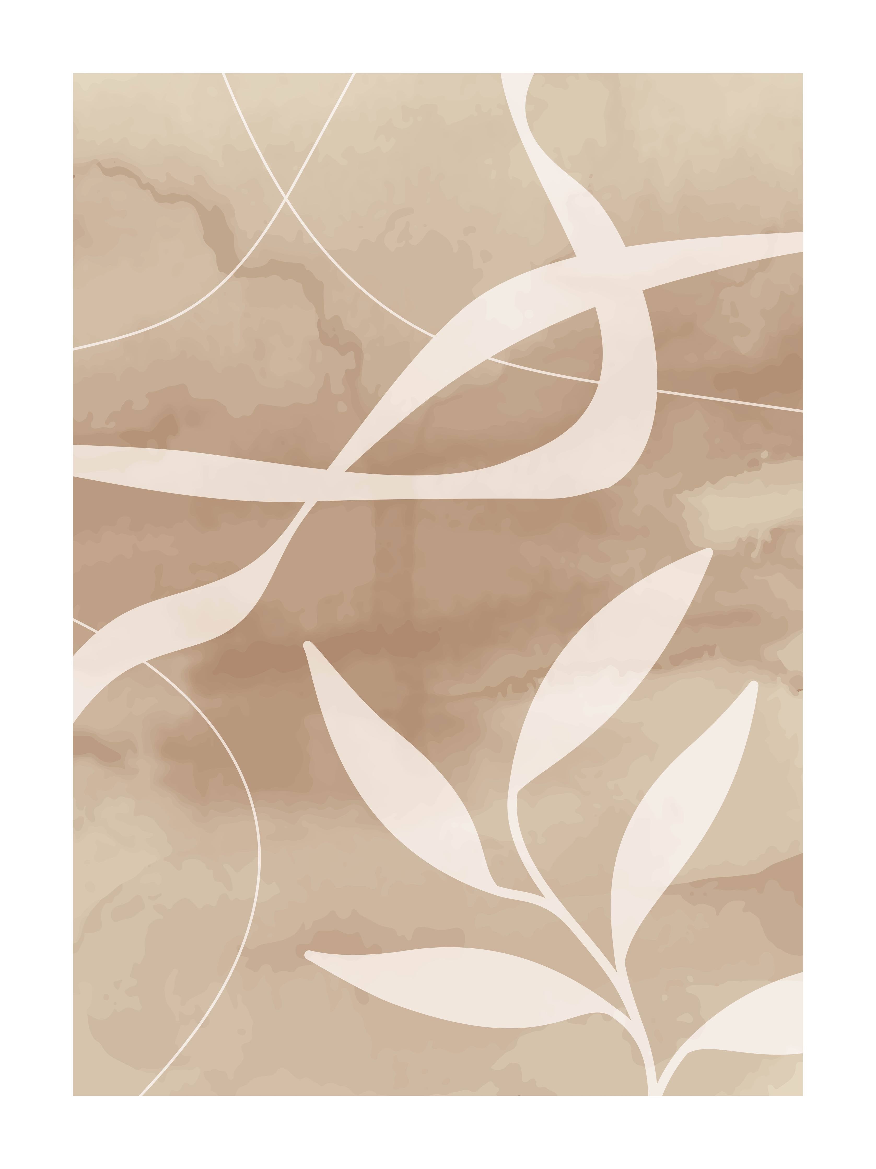 Große Wandbilder-Beige-Ton Wandbild mit Naturmotiven
