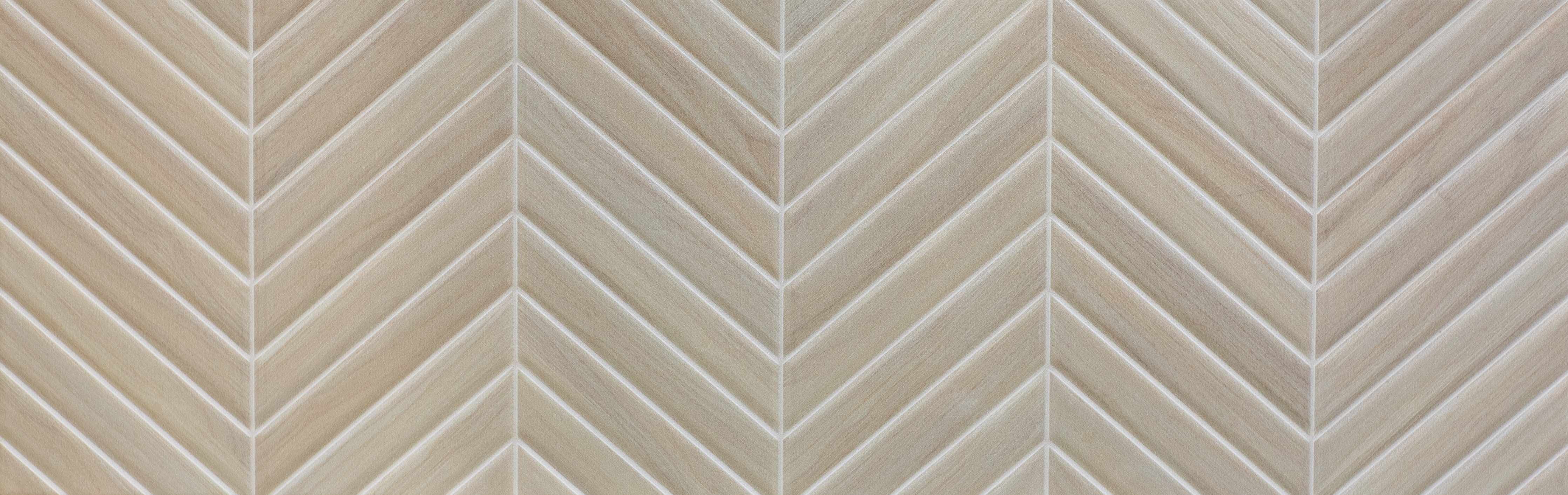 Große Wandbilder-Beige-Ton Wandfliesen mit Chevron-Muster