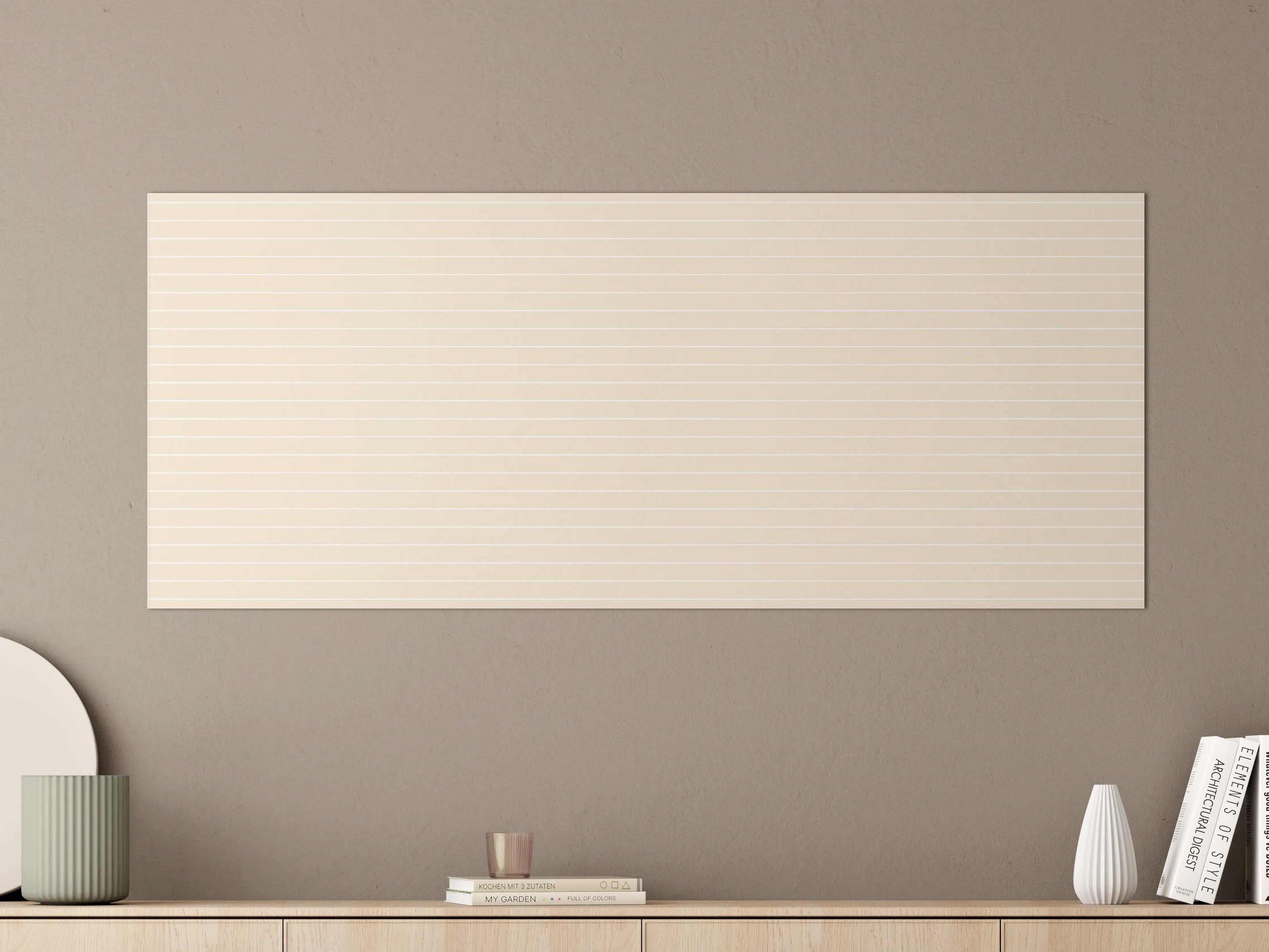 Große Wandbilder - Beige gestreiftes Muster