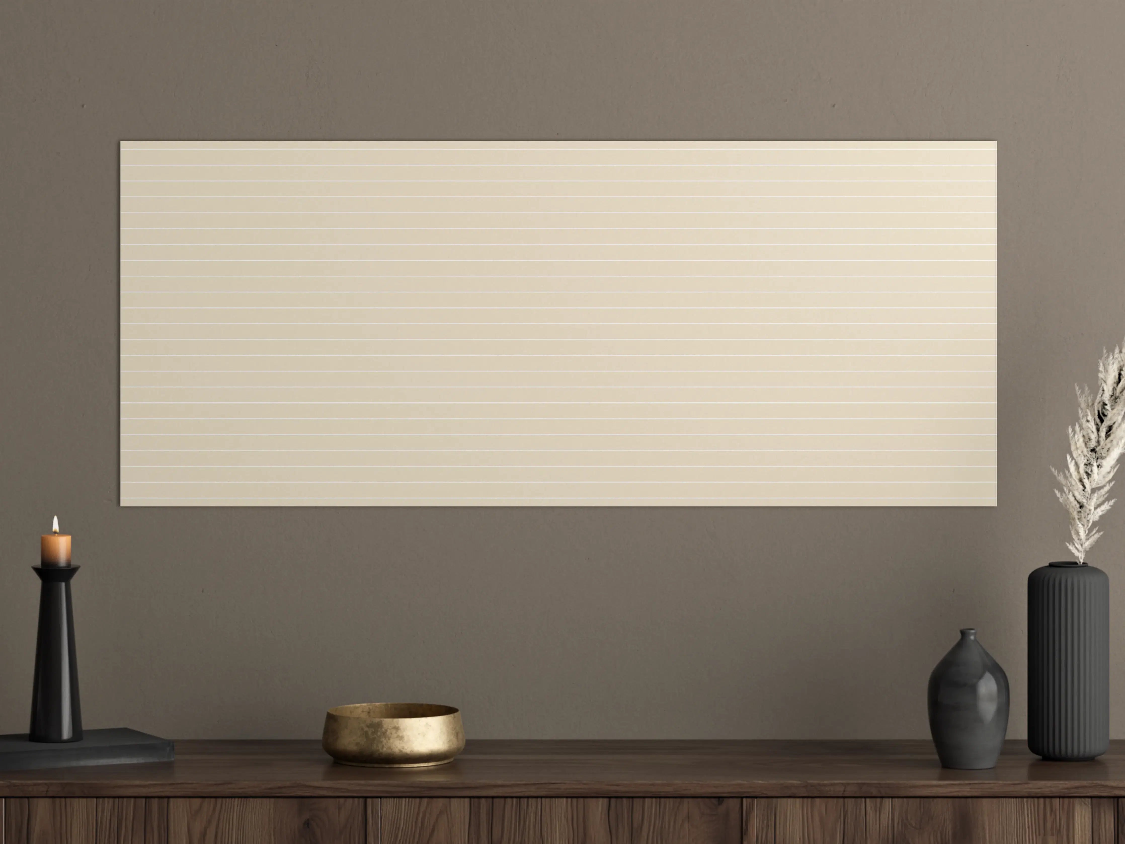 Große Wandbilder - Beige gestreiftes Muster