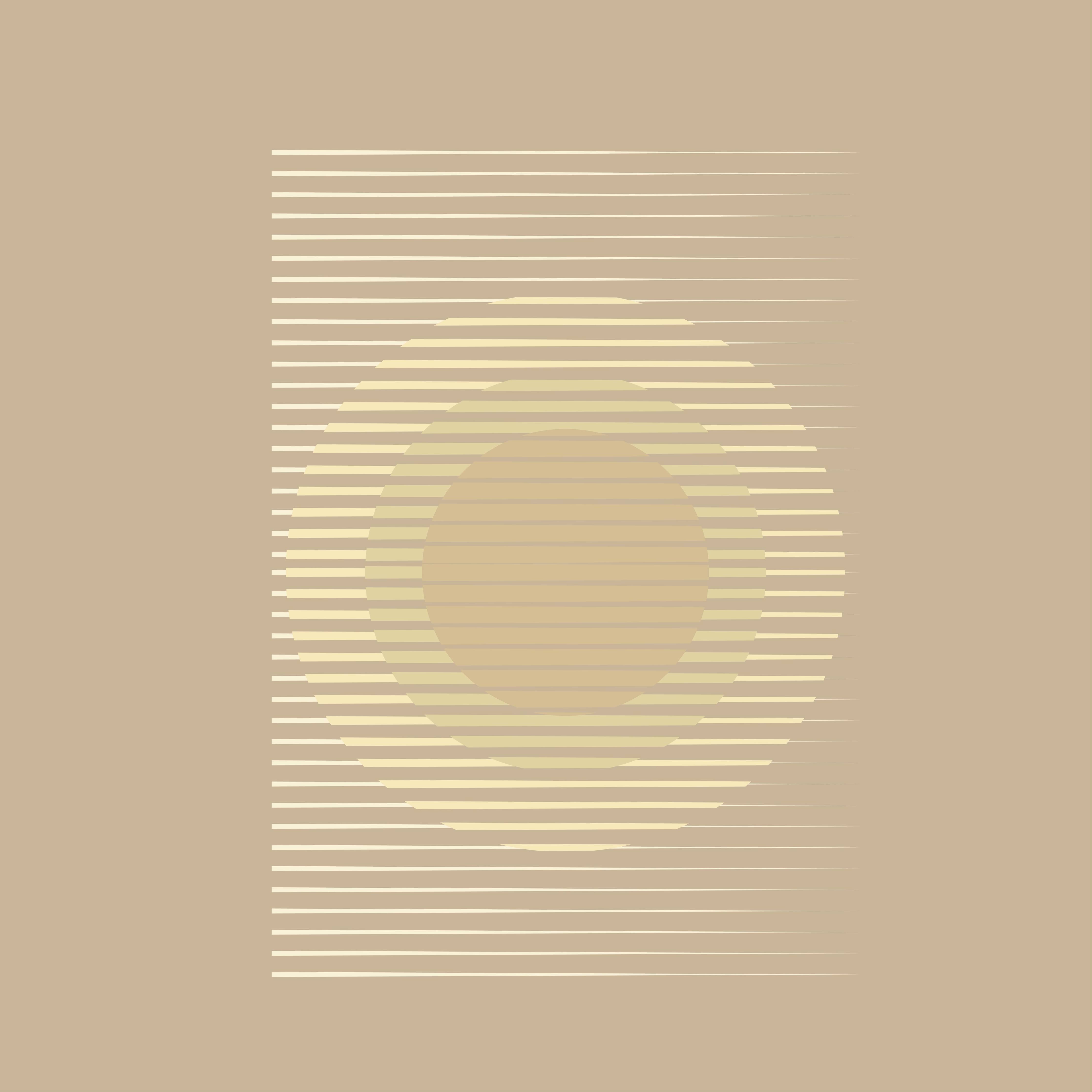Große Wandbilder-Beige und Creme Farbverlauf mit Linienakzenten