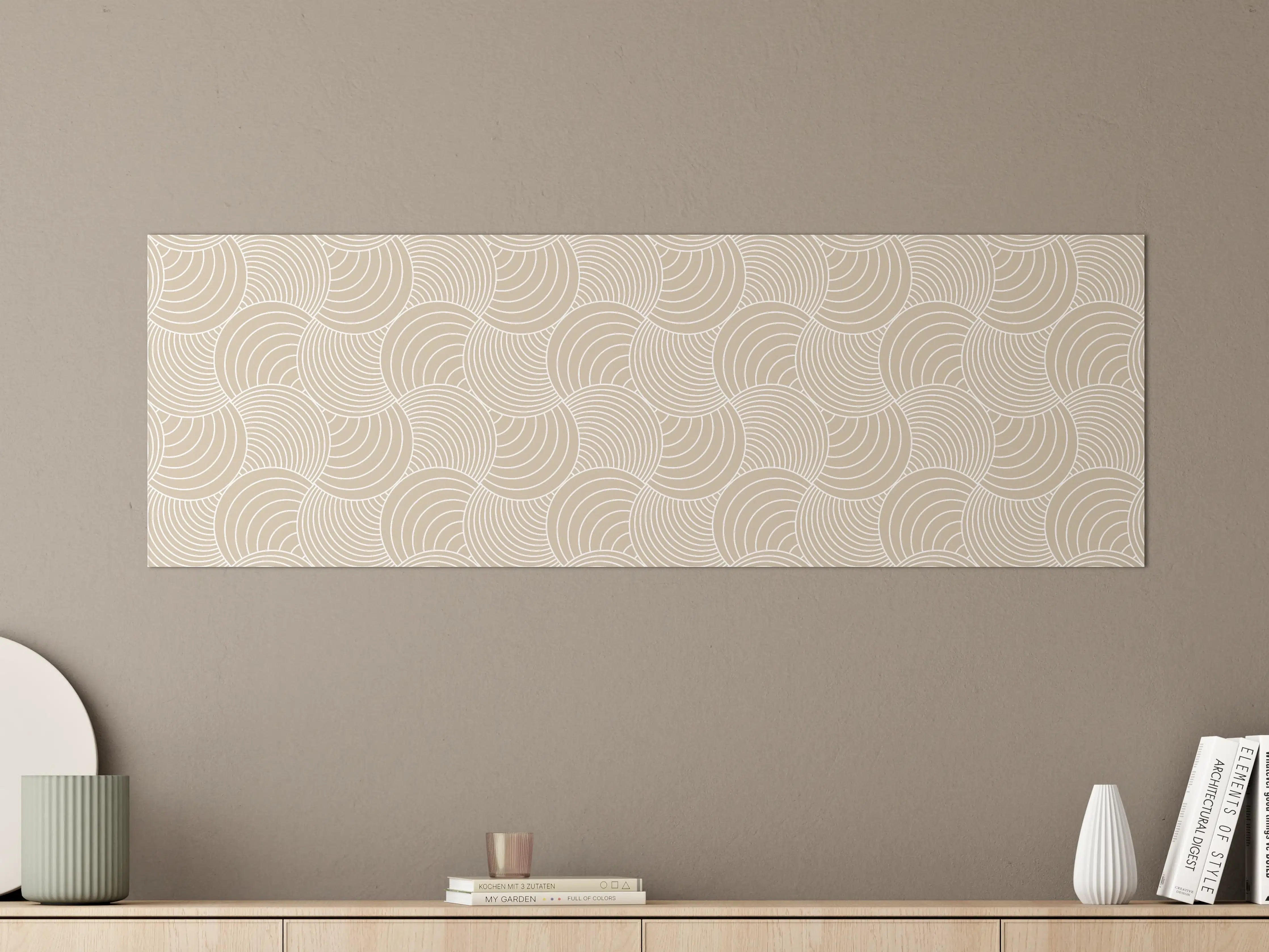 Große Wandbilder - Beige-wellige Struktur