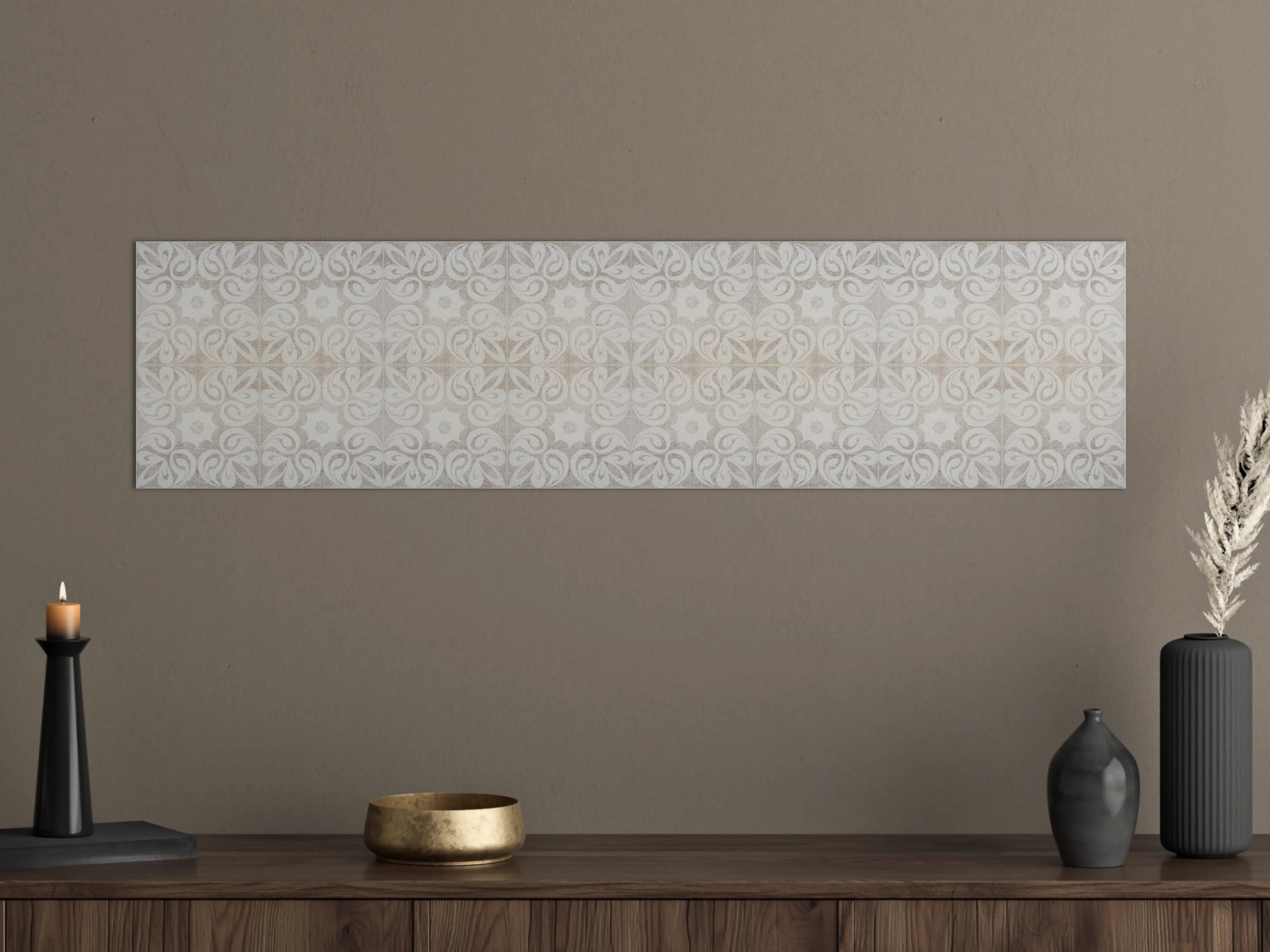 Große Wandbilder - Beiges quadratisches Mosaikmotiv