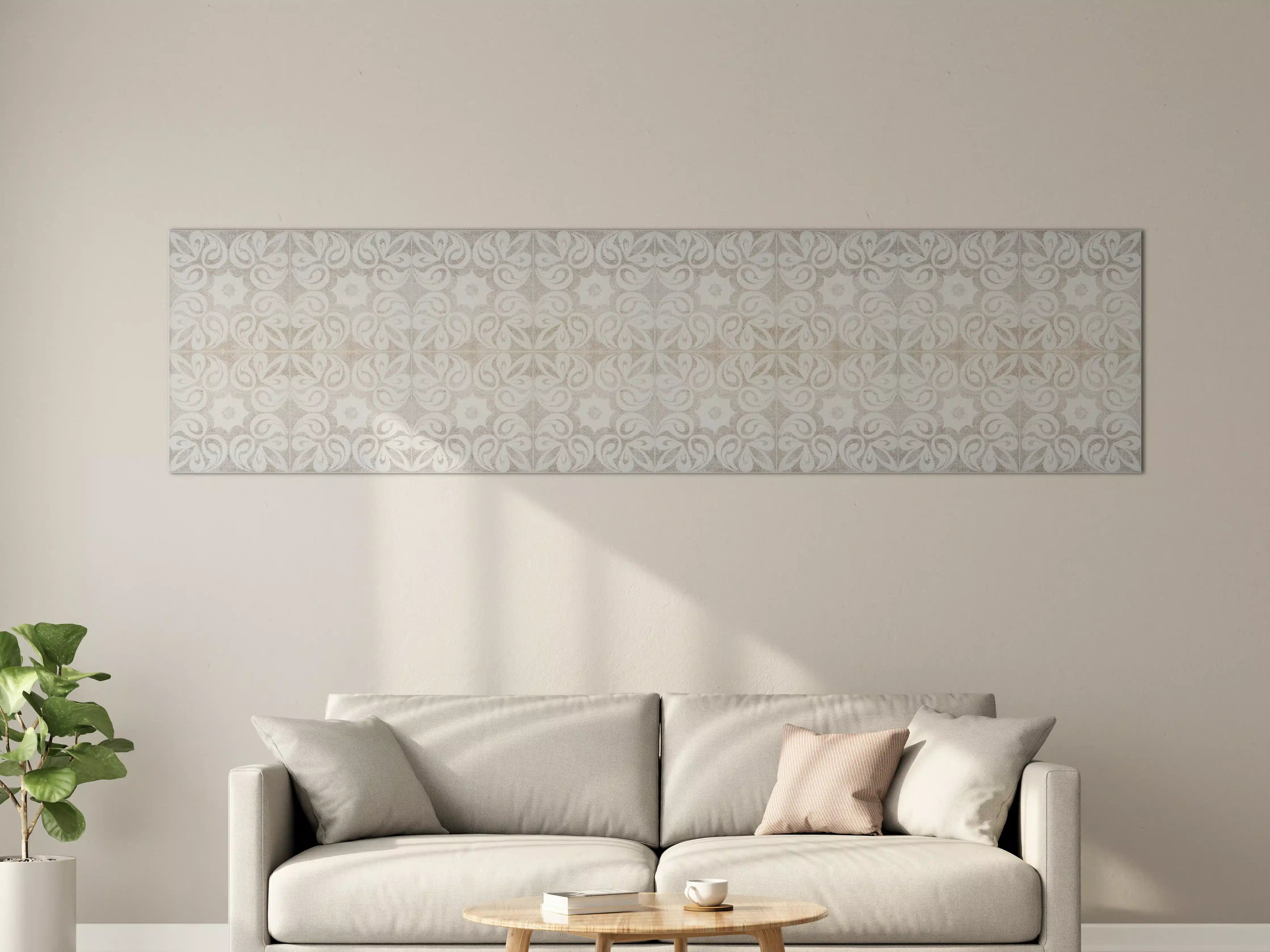 Große Wandbilder - Beiges quadratisches Mosaikmotiv