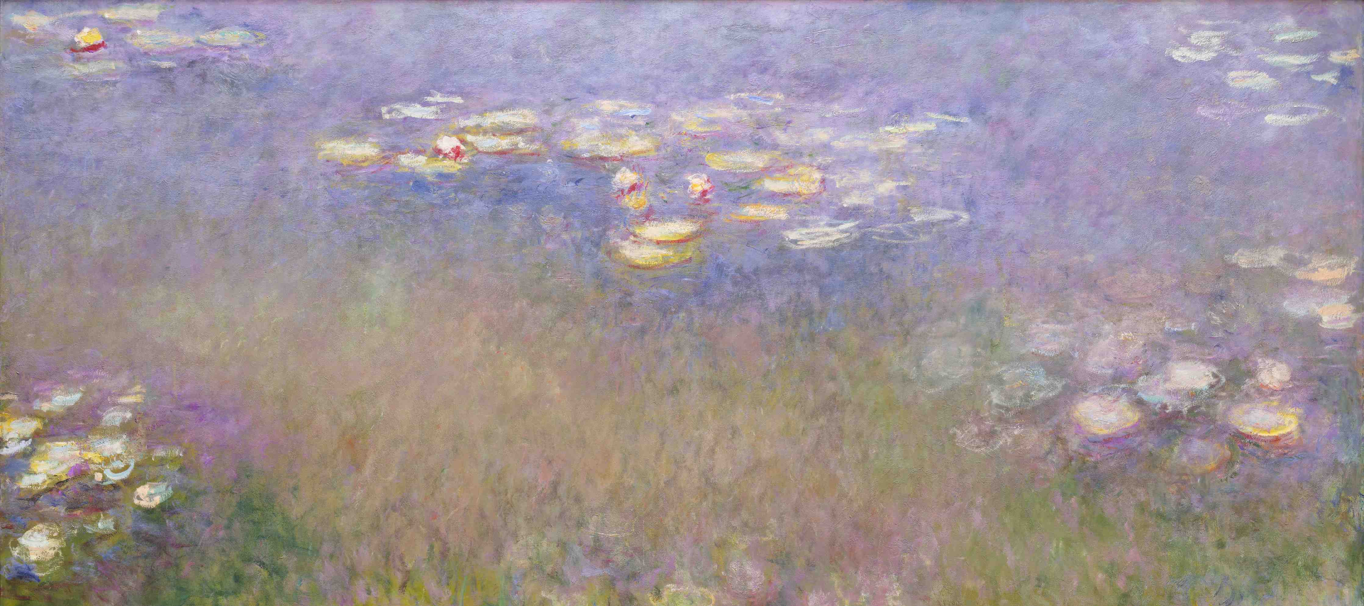 Große Wandbilder-Beispiel: Seerosen auf Wasseroberfläche