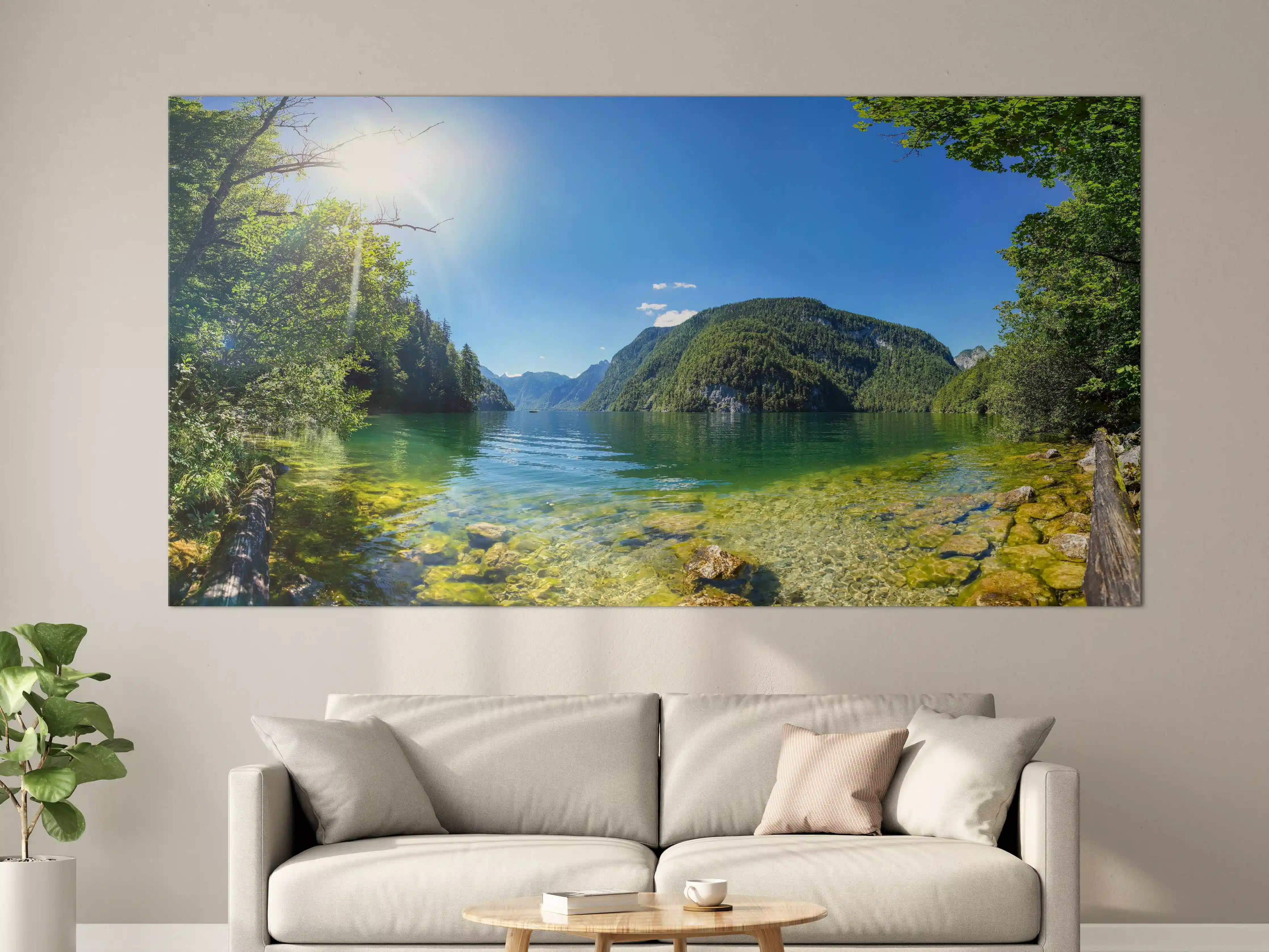 Große Wandbilder - Berge Alpen Königsee Österreich