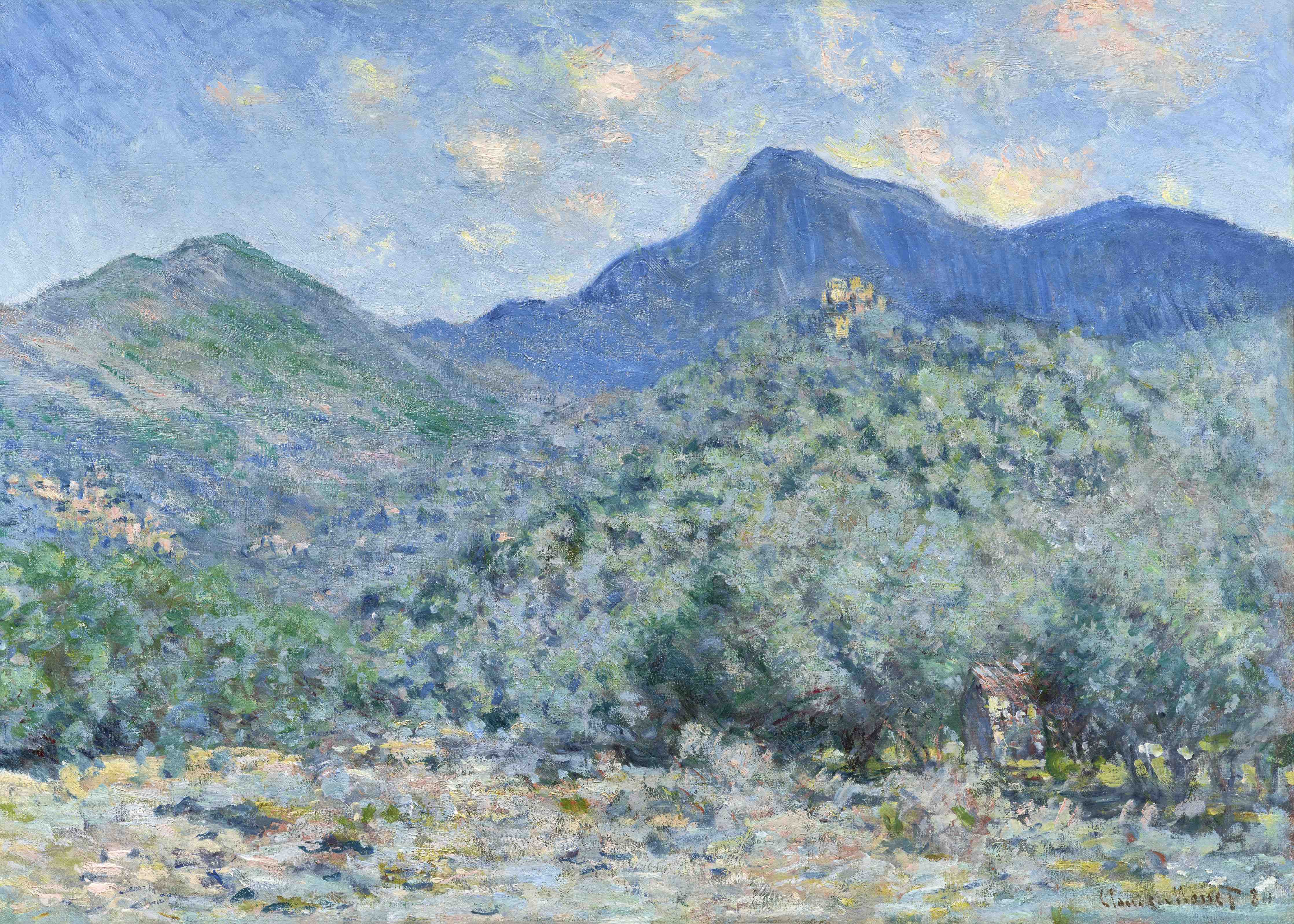 Große Wandbilder-Berglandschaft im impressionistischen Stil