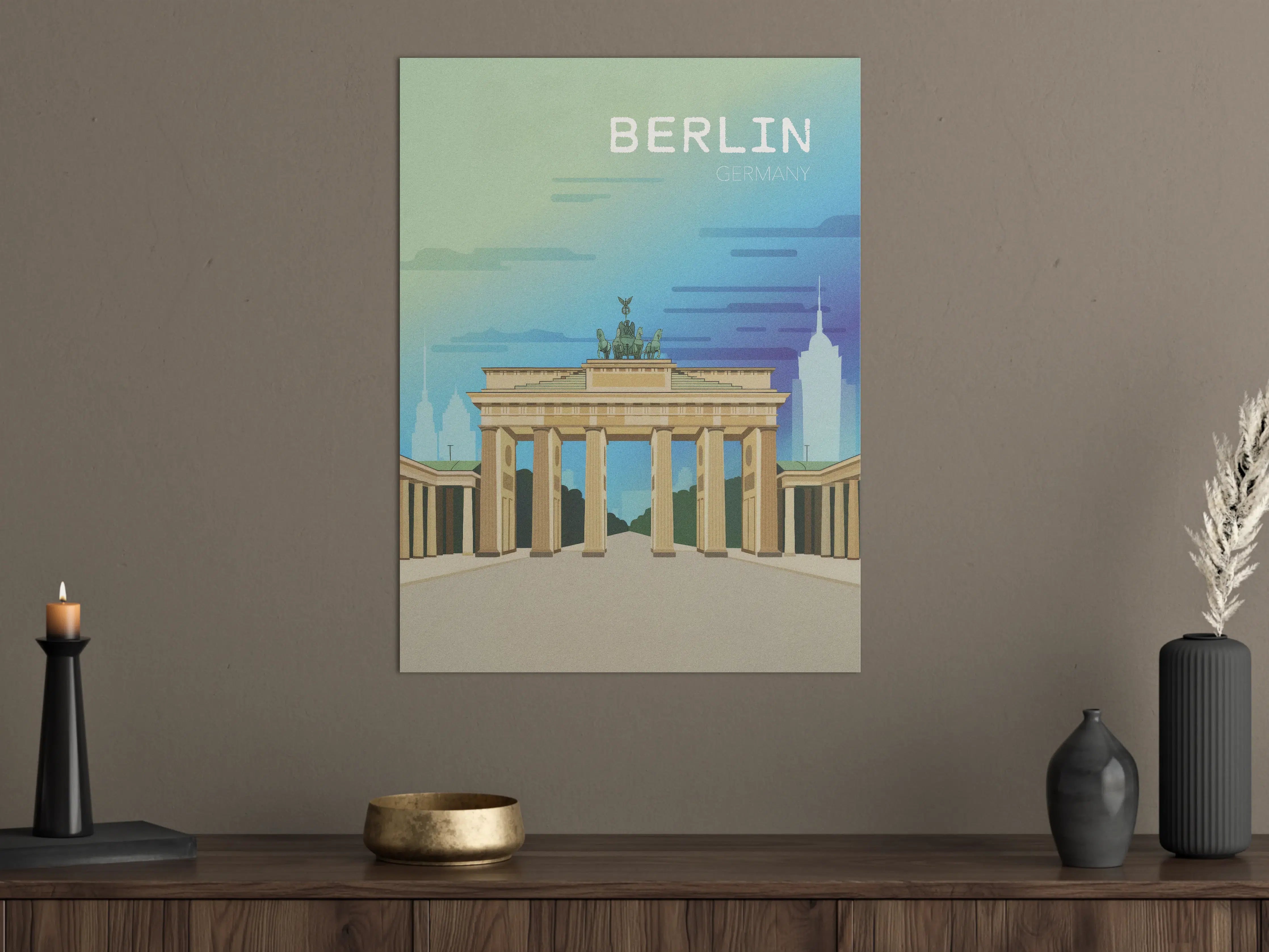 Große Wandbilder - Berliner Wahrzeichen im modernen Stil