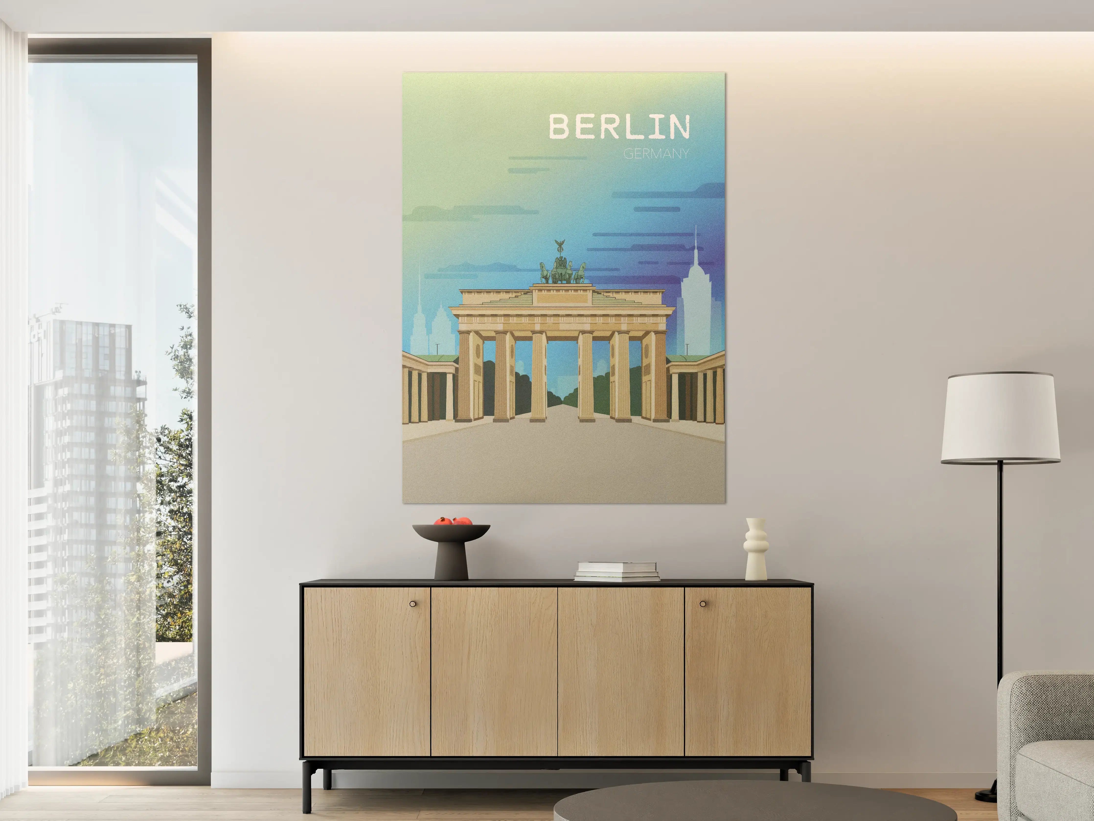 Große Wandbilder - Berliner Wahrzeichen im modernen Stil