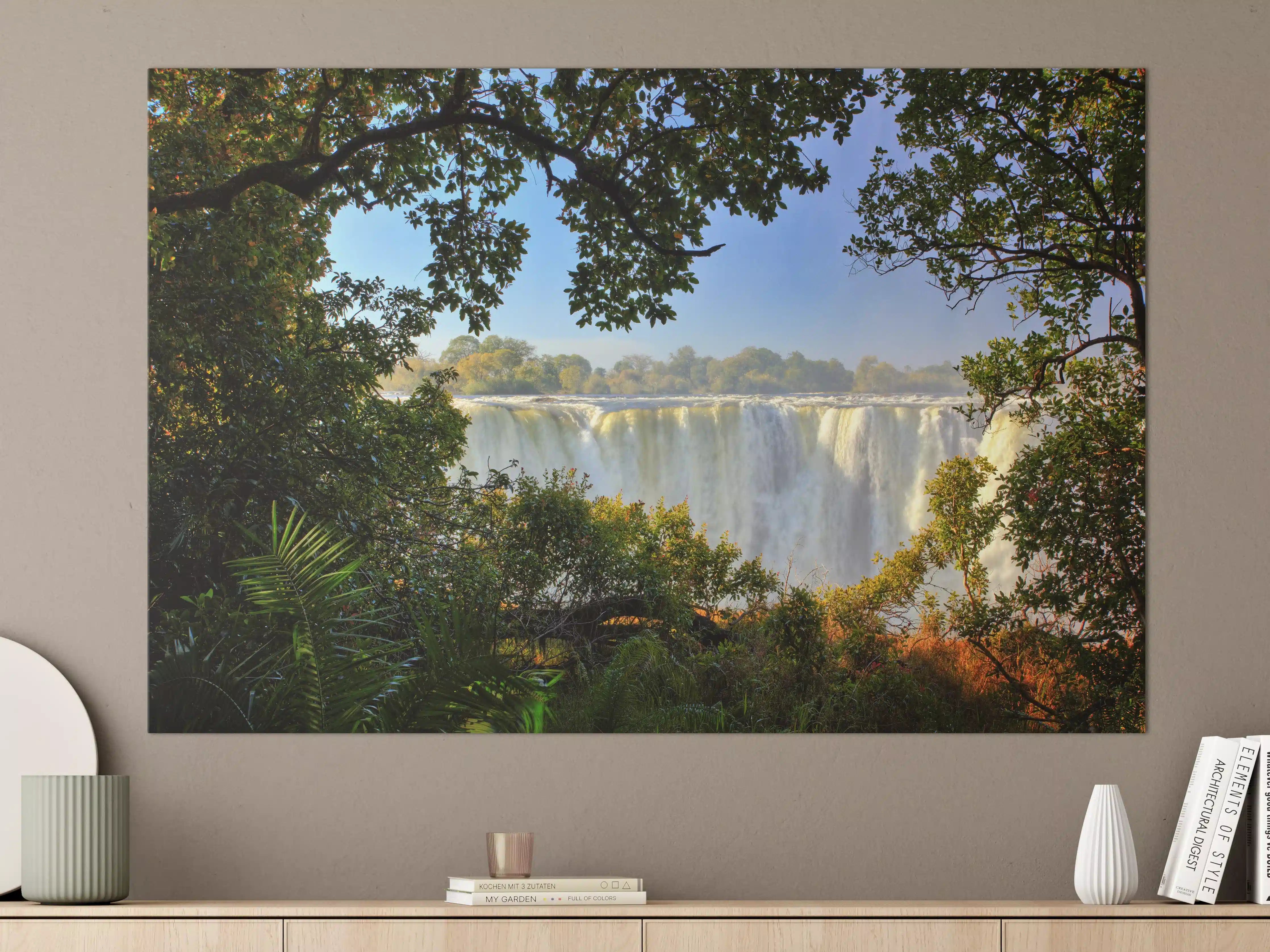 Große Wandbilder - Besondere Perspektive auf Victoria Falls
