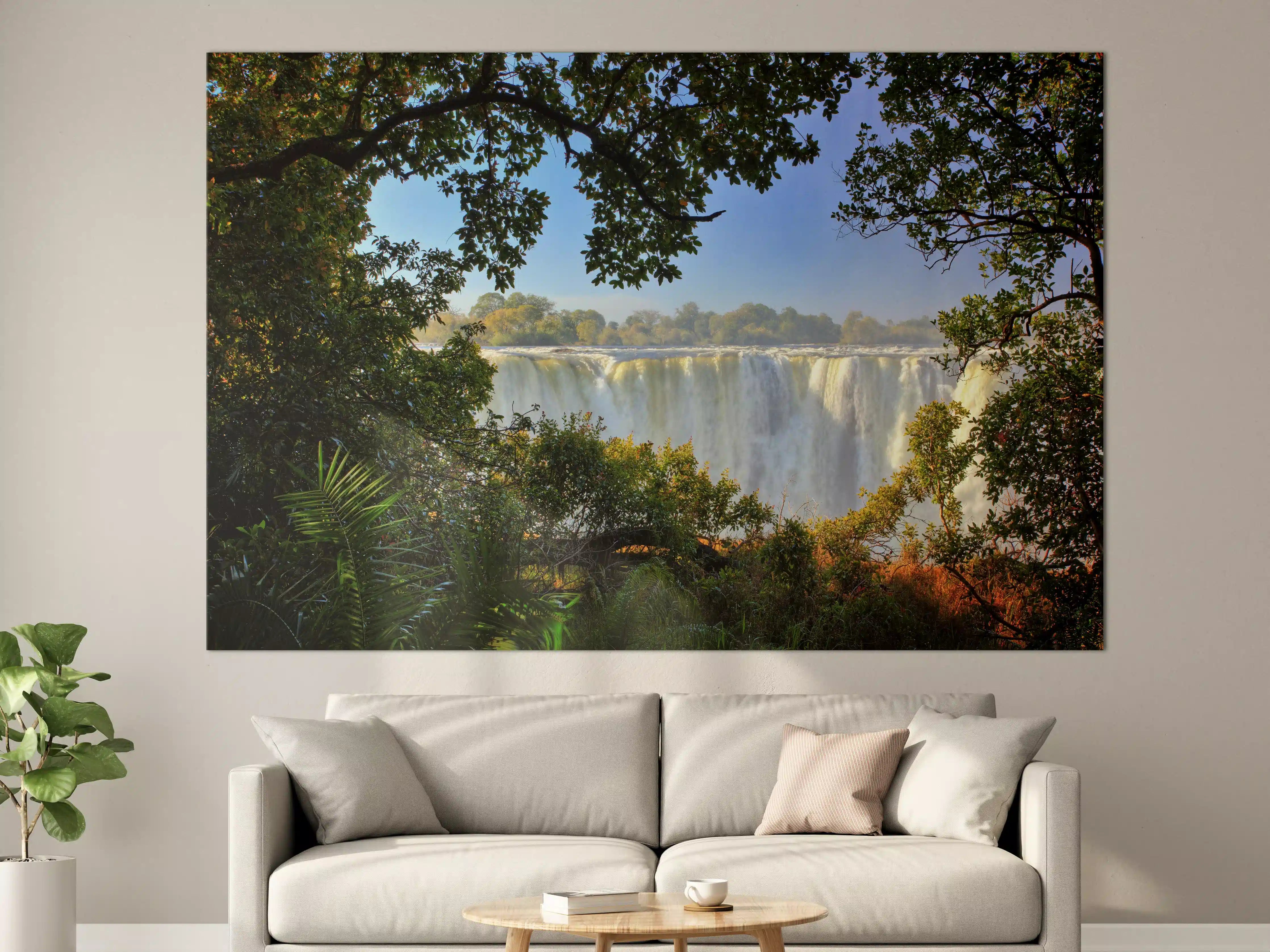 Große Wandbilder - Besondere Perspektive auf Victoria Falls