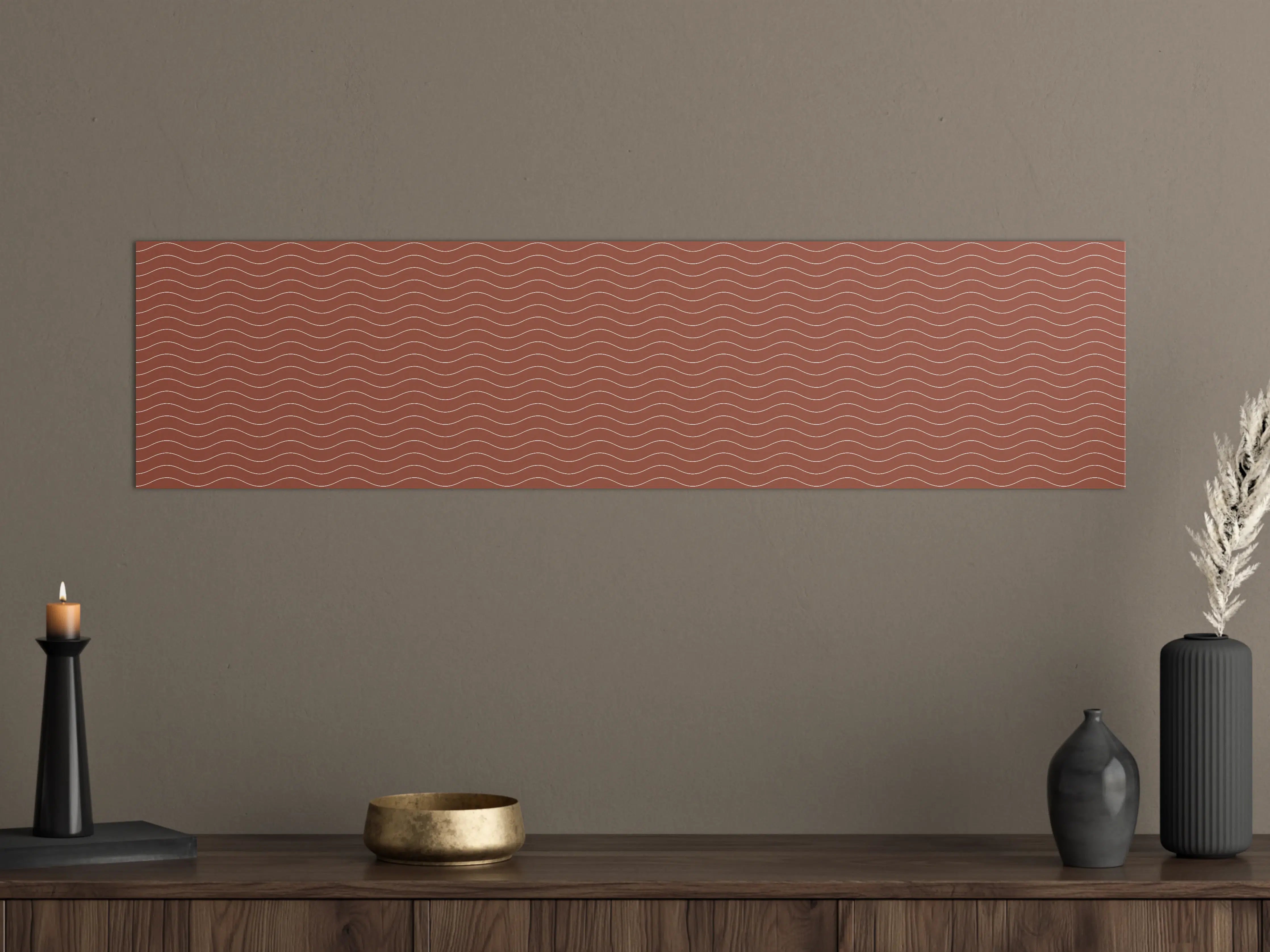 Große Wandbilder - Betonwand mit rotem Marmor-Design