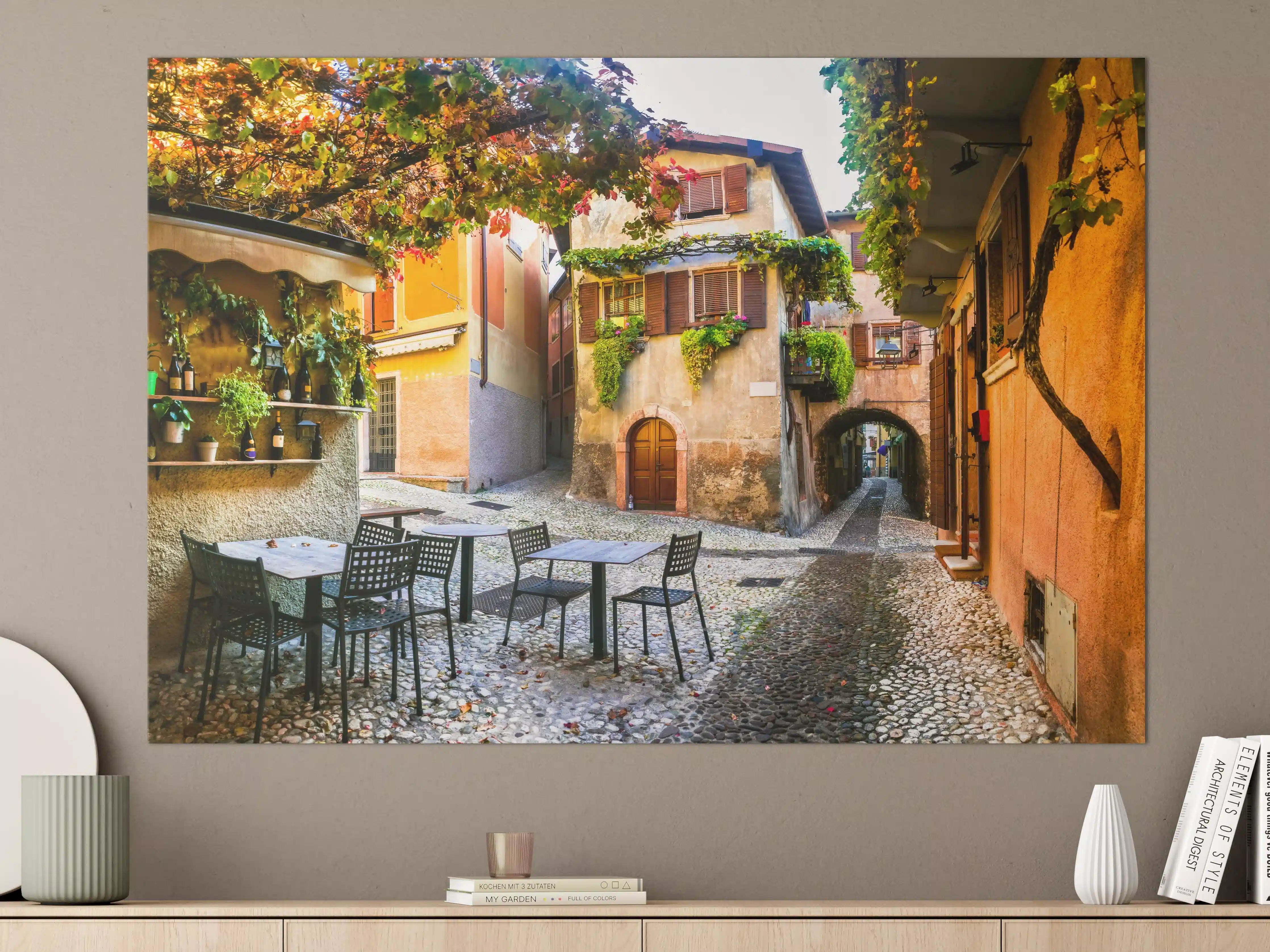 Große Wandbilder - Bezaubernde alte Gasse in Malcesine