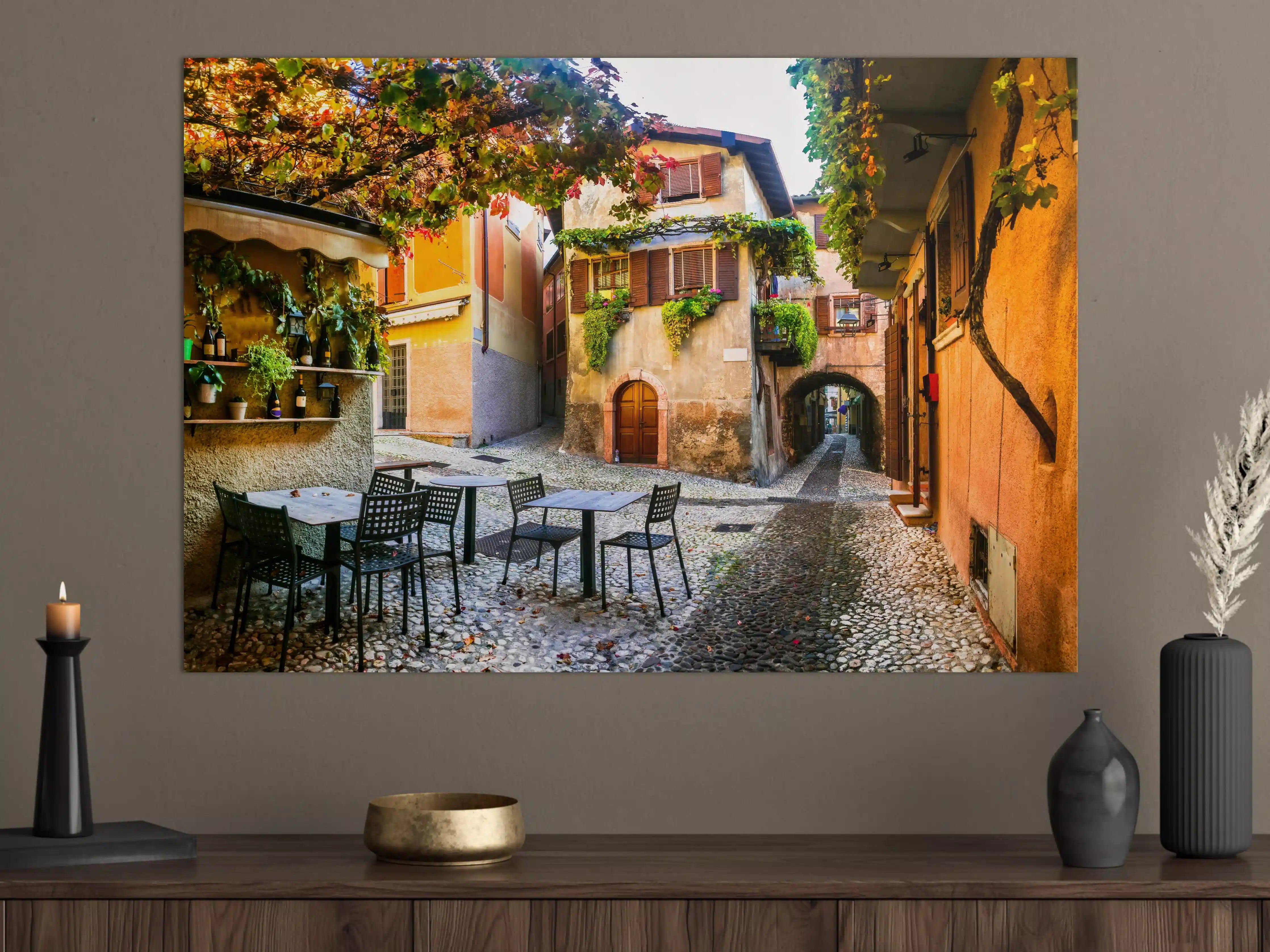 Große Wandbilder - Bezaubernde alte Gasse in Malcesine