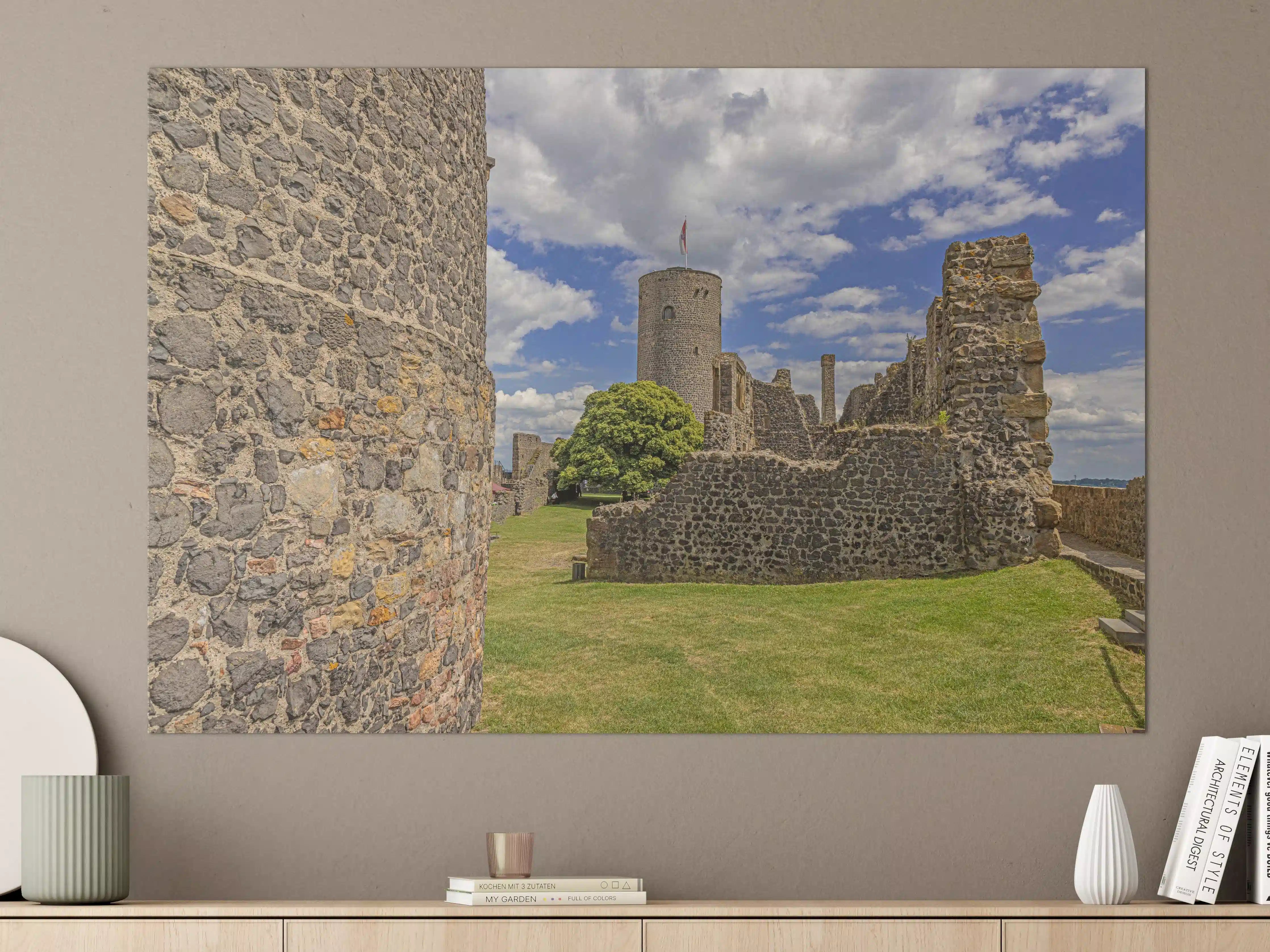 Große Wandbilder - Bild von der Burgruine Münzenberg in Hessen