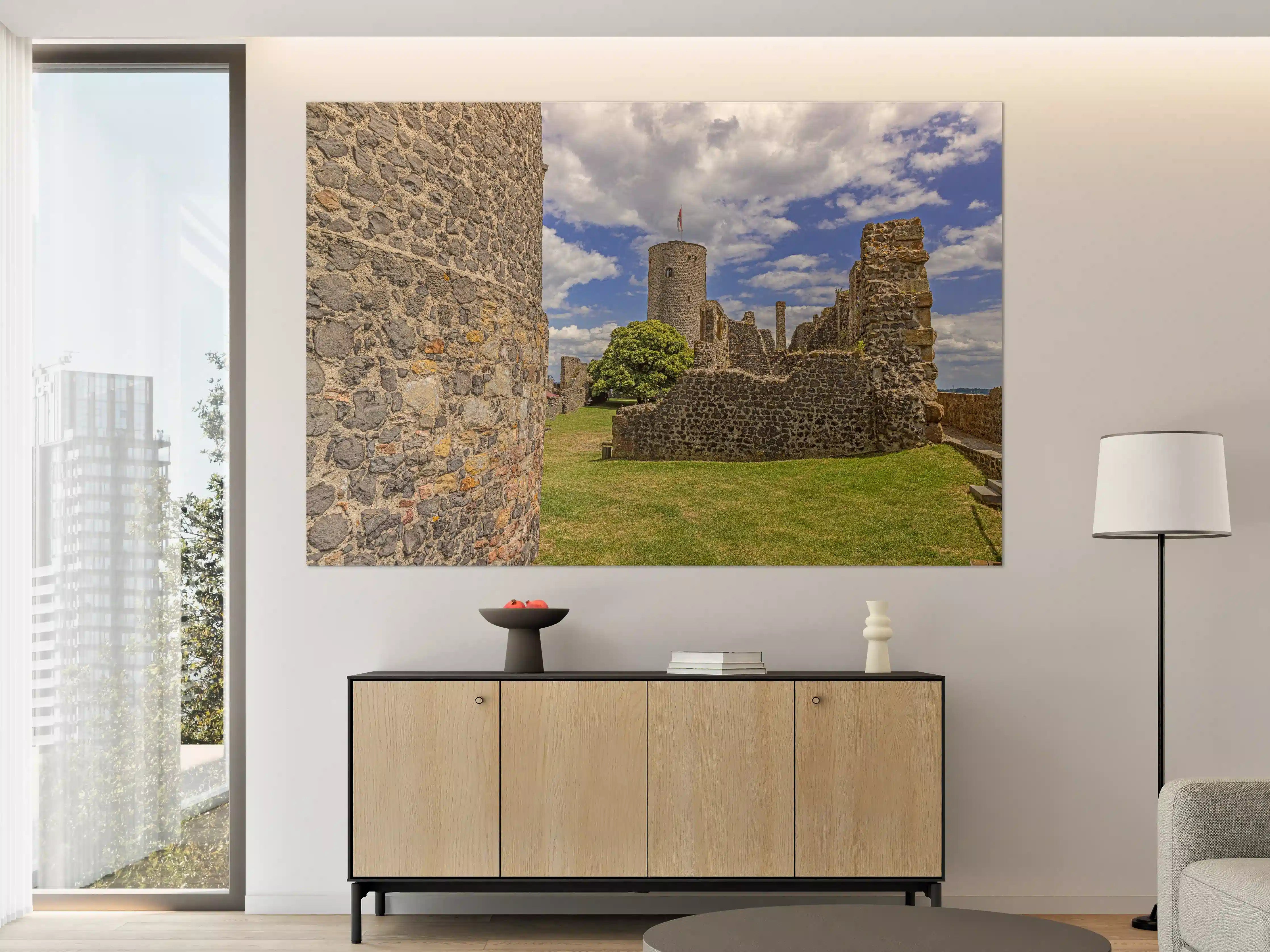 Große Wandbilder - Bild von der Burgruine Münzenberg in Hessen